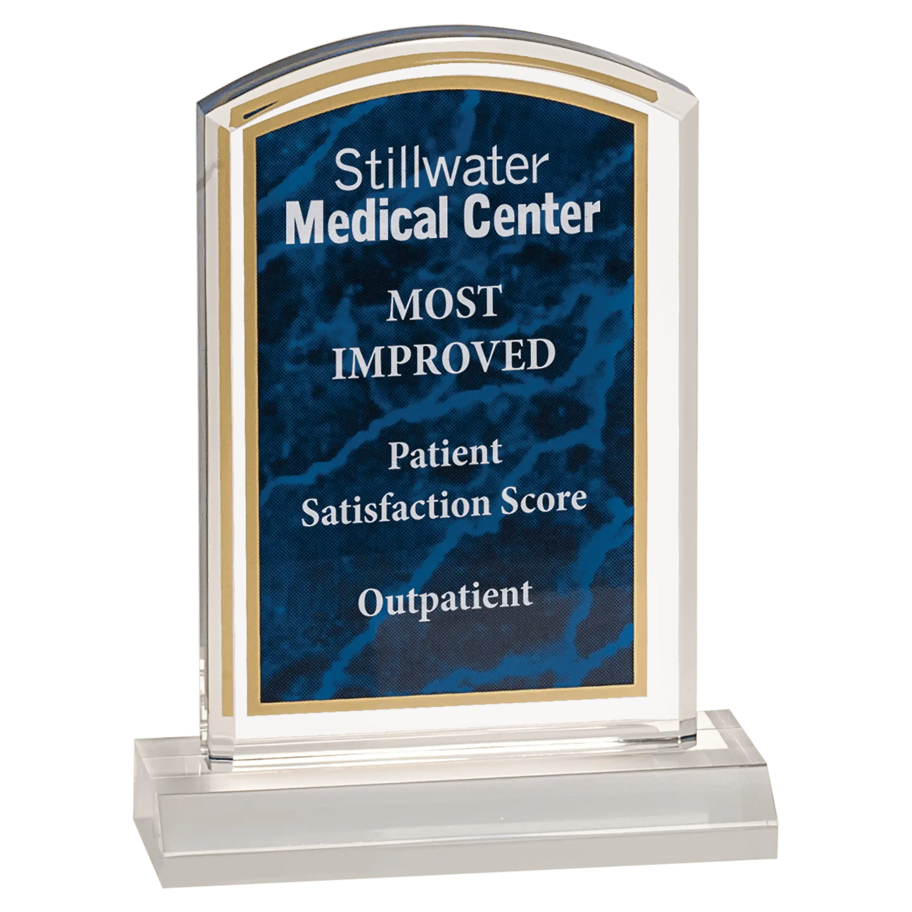 Premier Marbleized Acrylic Dome Standing Award, 5 Colors, 2 Sizes Sams Engraving and Gifts