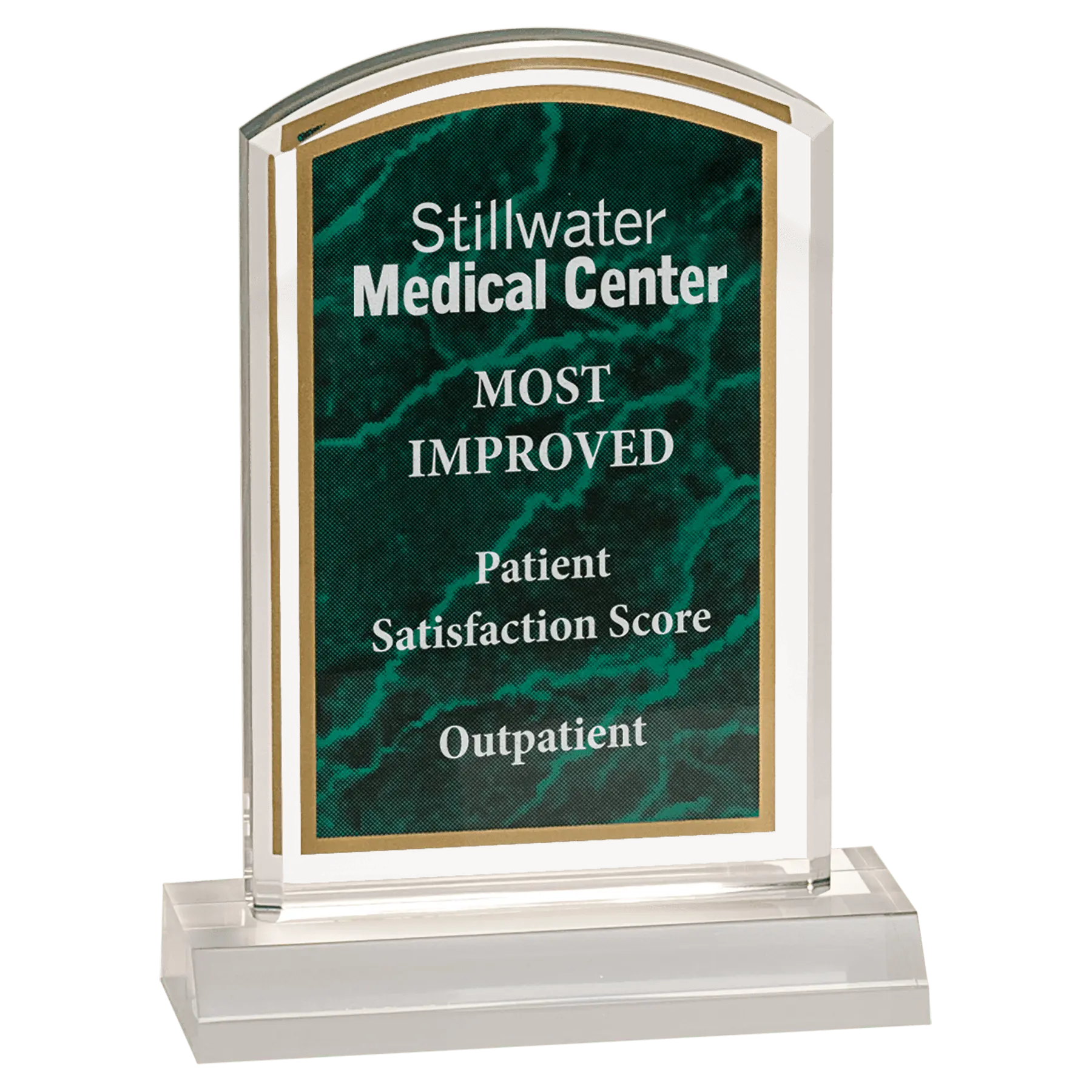 Premier Marbleized Acrylic Dome Standing Award, 5 Colors, 2 Sizes Sams Engraving and Gifts