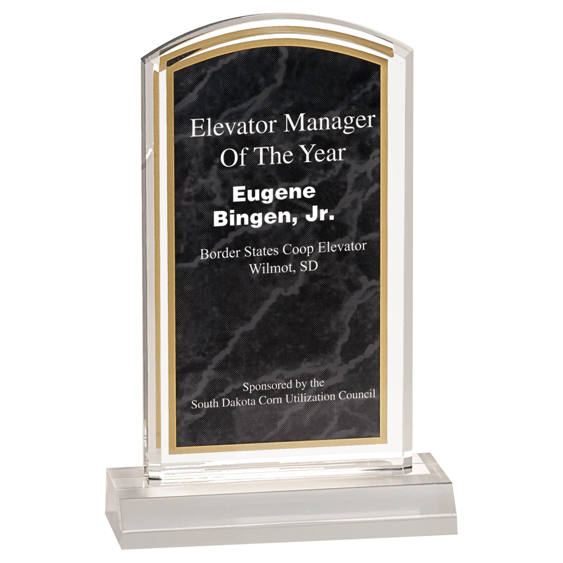 Premier Marbleized Acrylic Dome Standing Award, 5 Colors, 2 Sizes Sams Engraving and Gifts