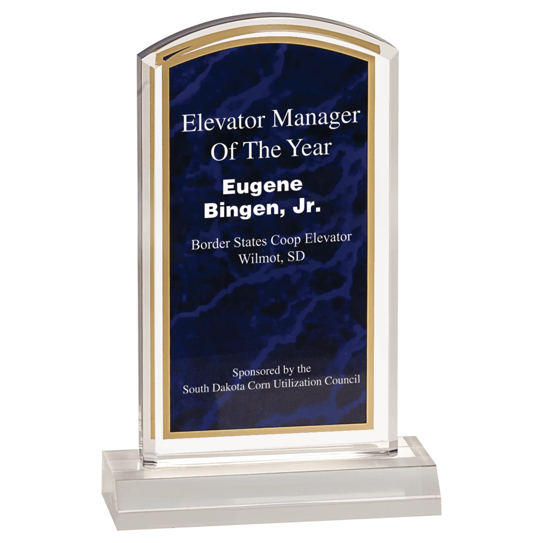 Premier Marbleized Acrylic Dome Standing Award, 5 Colors, 2 Sizes Sams Engraving and Gifts