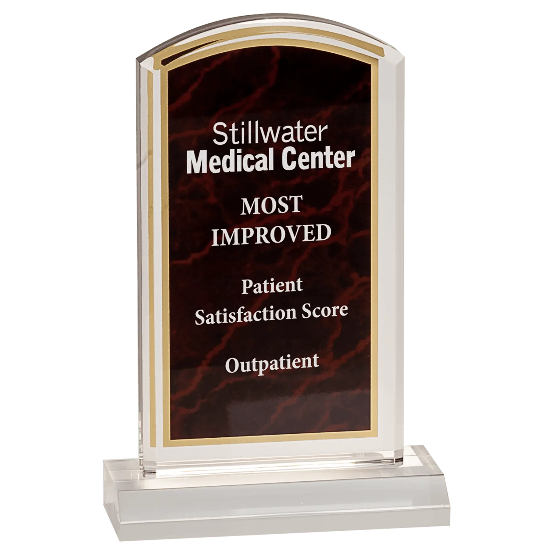 Premier Marbleized Acrylic Dome Standing Award, 5 Colors, 2 Sizes Sams Engraving and Gifts