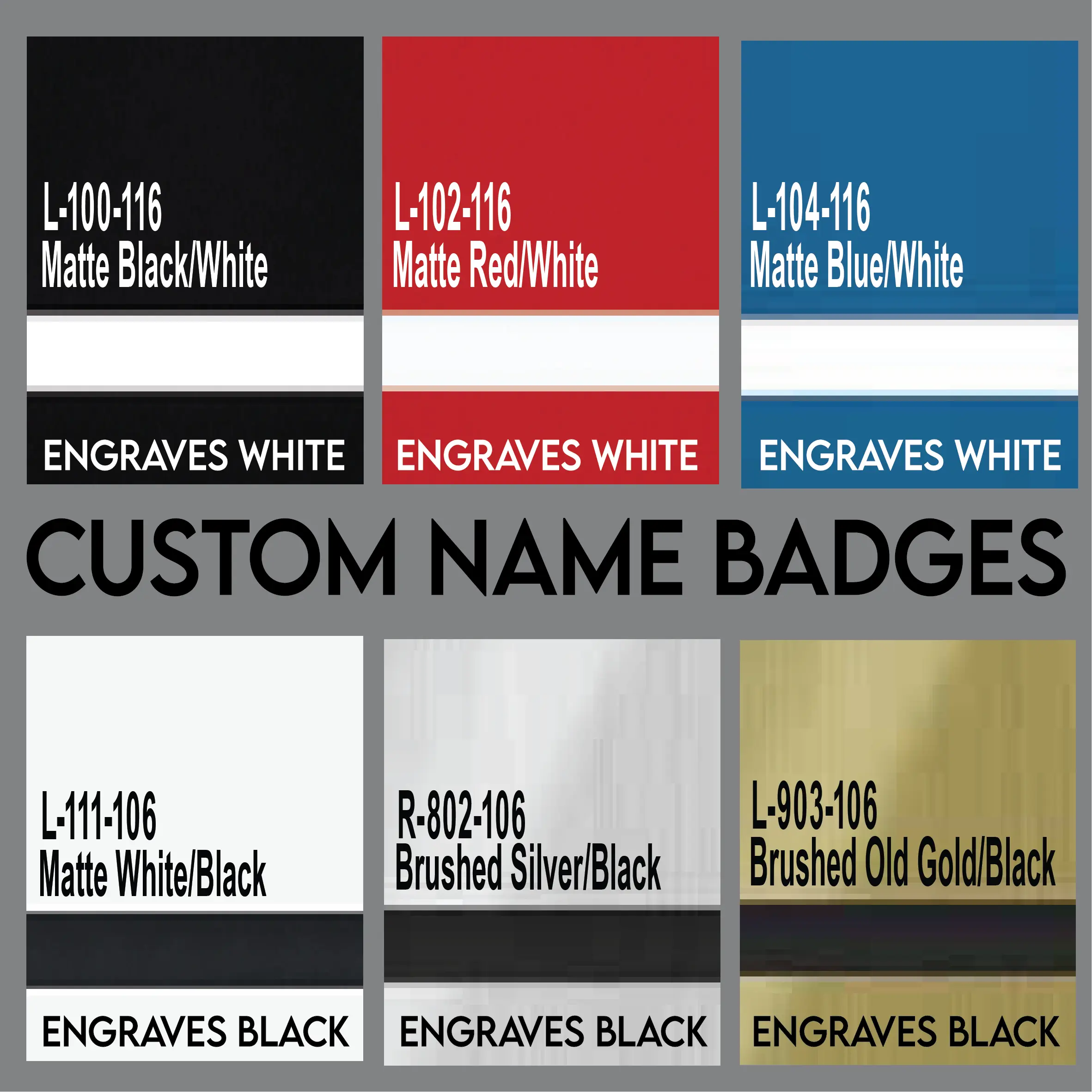 Custom Engraved Plastic Name Badge – Personalized Text & Logo with Magnetic Back, Custom Colors, Shapes & Sizes Available JDS