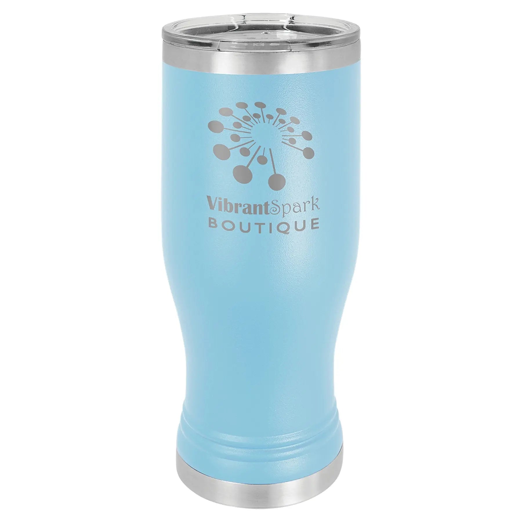 Personalized Polar Camel 20 oz. Pilsner Tumbler with Clear Lid β 17 Colors JDS