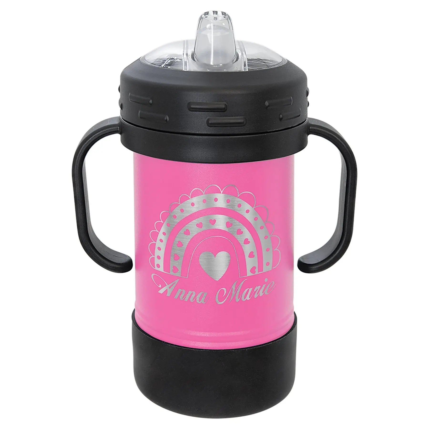 Personalized 10 oz. Polar Camel Kids Sippy Cup with Removable Handles â Insulated Stainless Steel, 8 Colors JDS