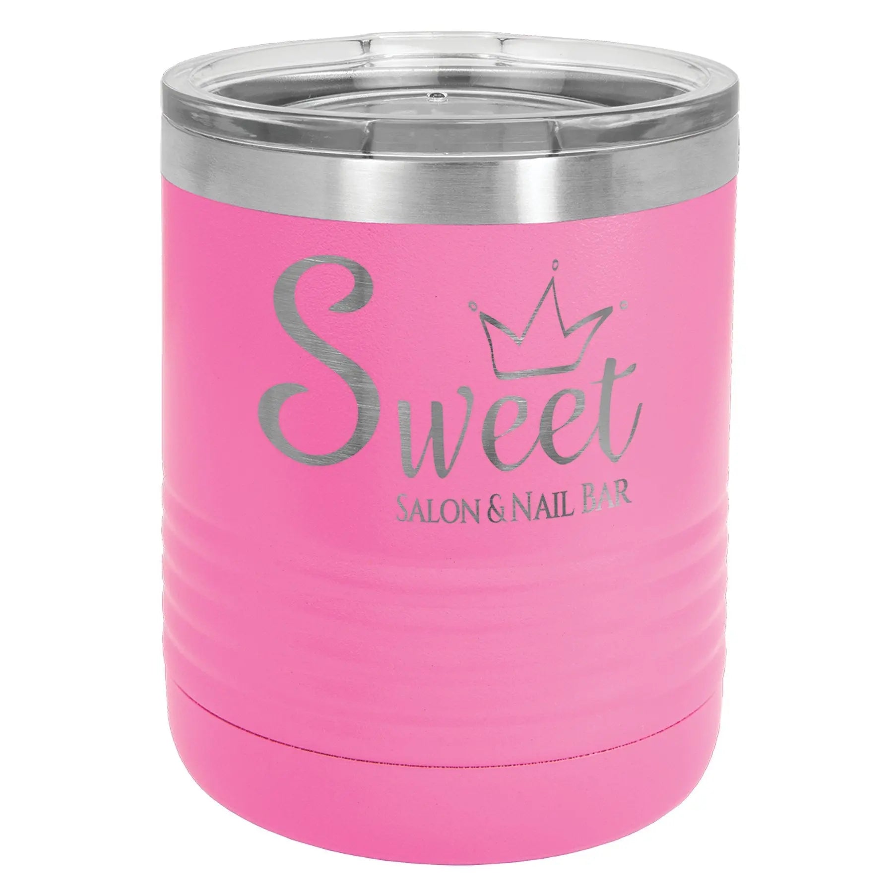 Personalized 10 oz. Polar Camel Insulated Ringneck Lowball Tumbler with Clear Lid – 9 Color Options JDS