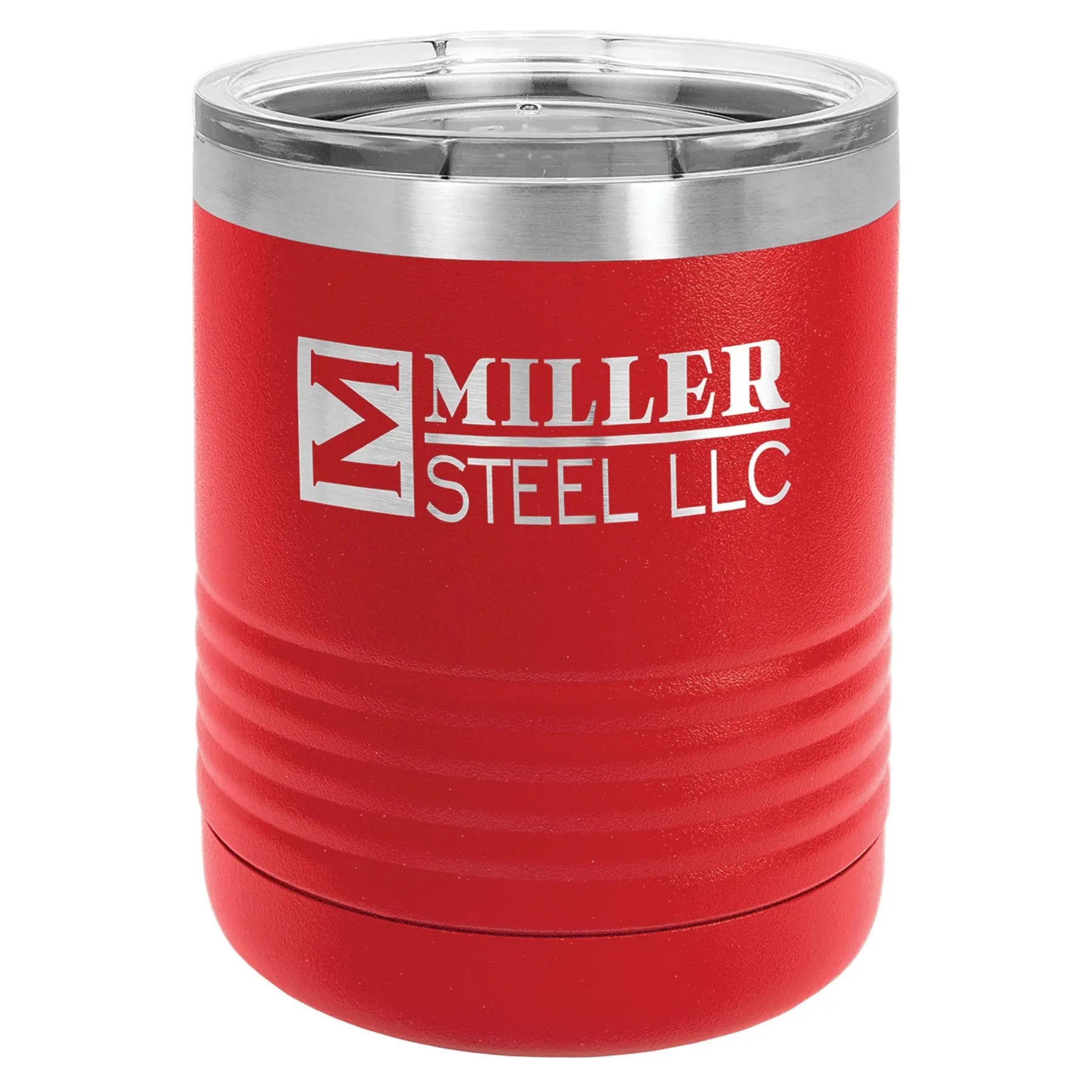 Personalized 10 oz. Polar Camel Insulated Ringneck Lowball Tumbler with Clear Lid – 9 Color Options JDS