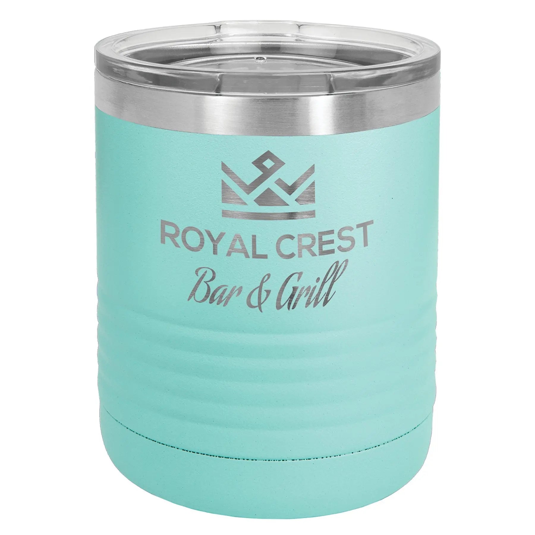 Personalized 10 oz. Polar Camel Insulated Ringneck Lowball Tumbler with Clear Lid – 9 Color Options JDS