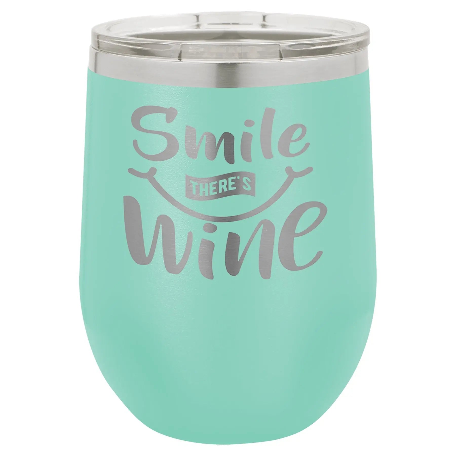 Personalized Polar Camel 12 oz Stemless Wine Tumbler with Lid – Vacuum Insulated, 15 Color Options JDS