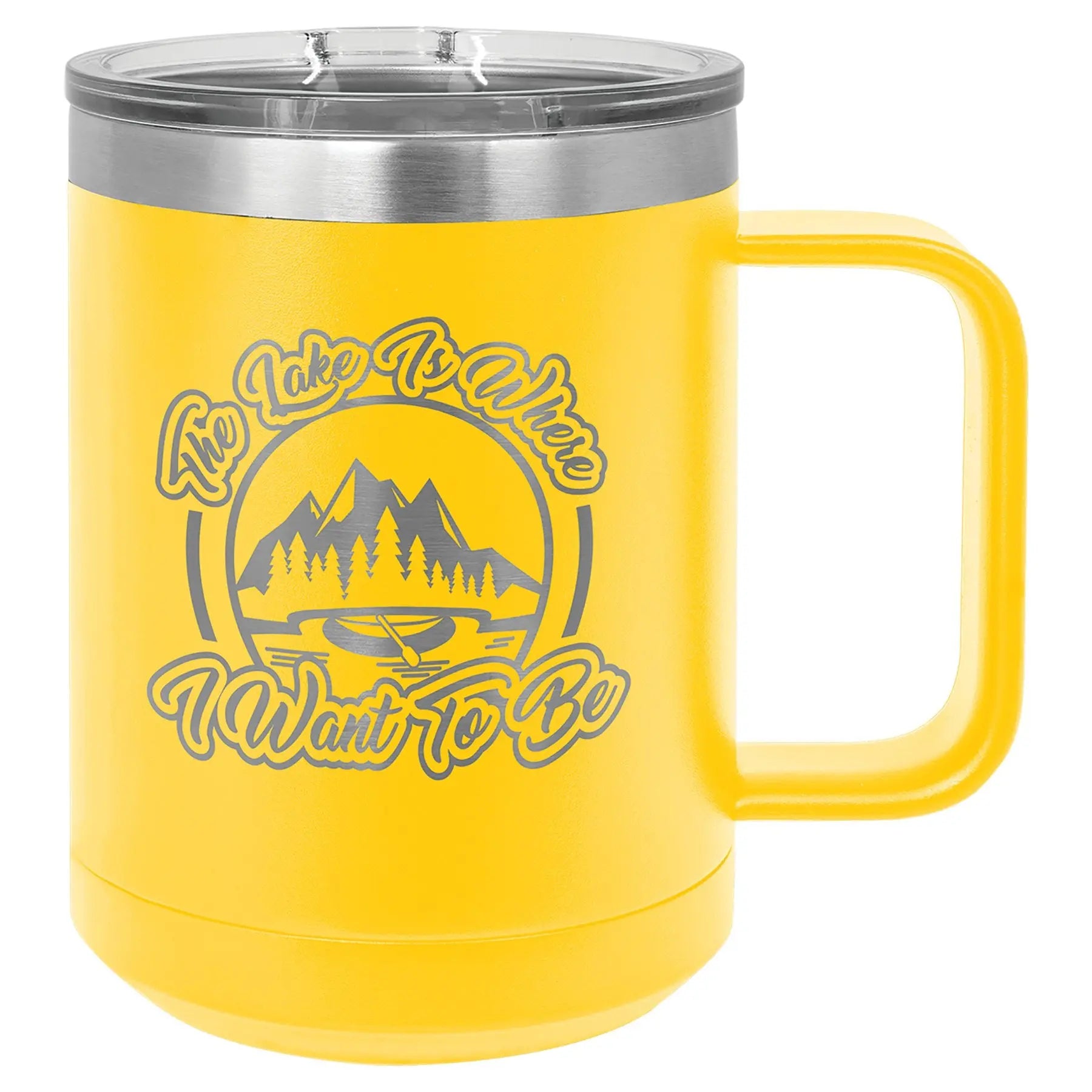 Personalized 15 oz. Polar Camel Vacuum Insulated Mug with Slider Lid β 16 Color Options JDS