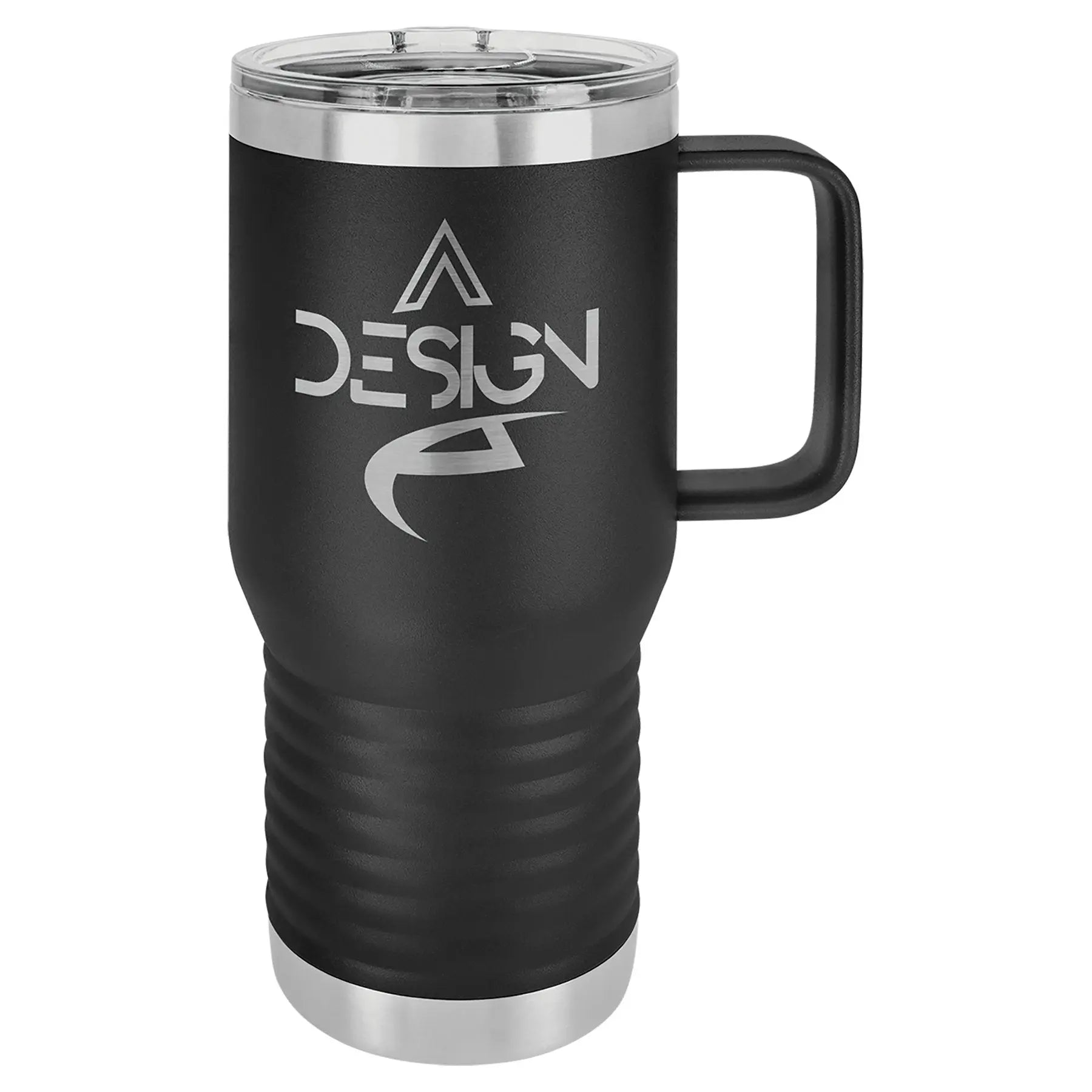Personalized Polar Camel 20 oz. Vacuum Insulated Travel Mug with Handle & Slider Lid β 16 Colors JDS