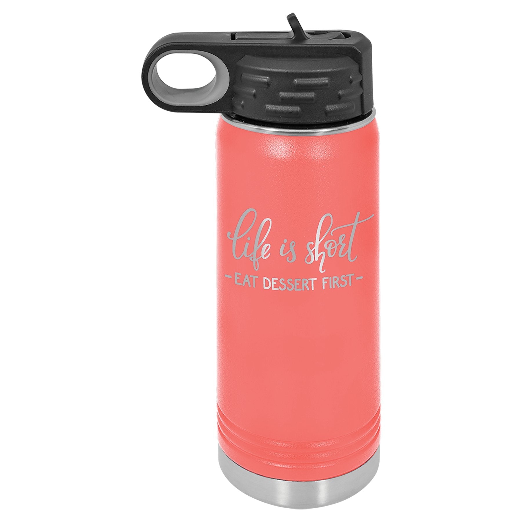 Personalized 20 oz. Polar Camel Water Bottle with Screw-On Lid & Flip Top – 16 Color Options Sams Engraving and Gifts