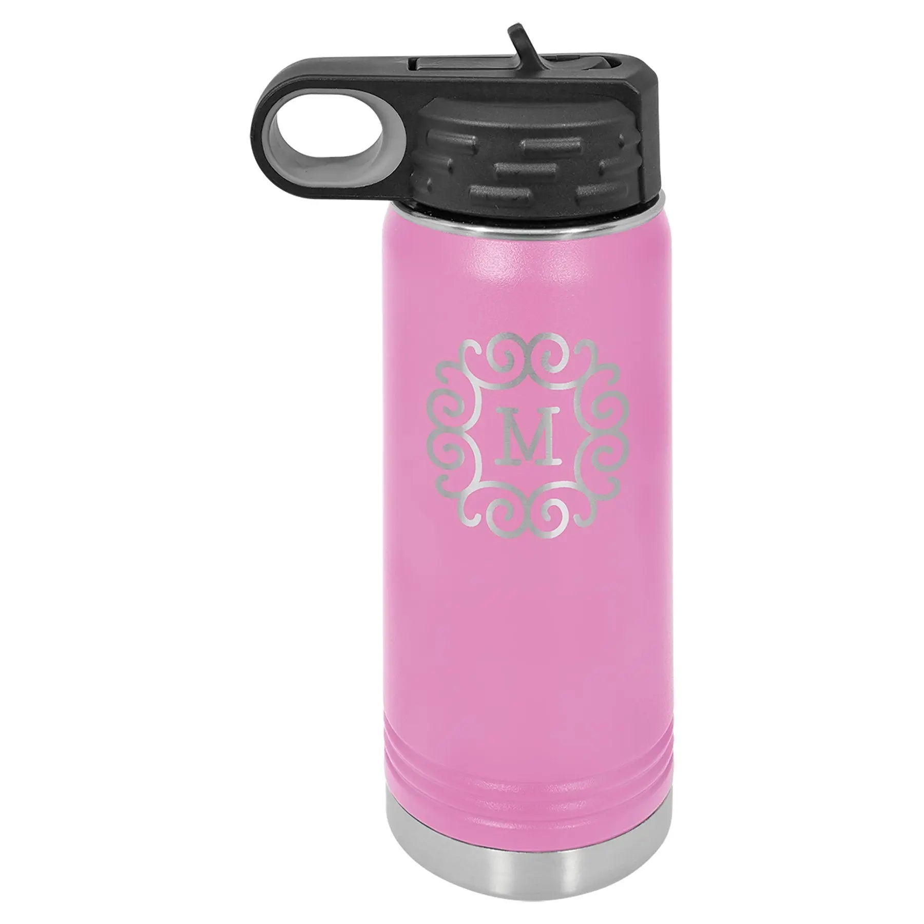 Personalized 20 oz. Polar Camel Water Bottle with Screw-On Lid & Flip Top – 16 Color Options Sams Engraving and Gifts