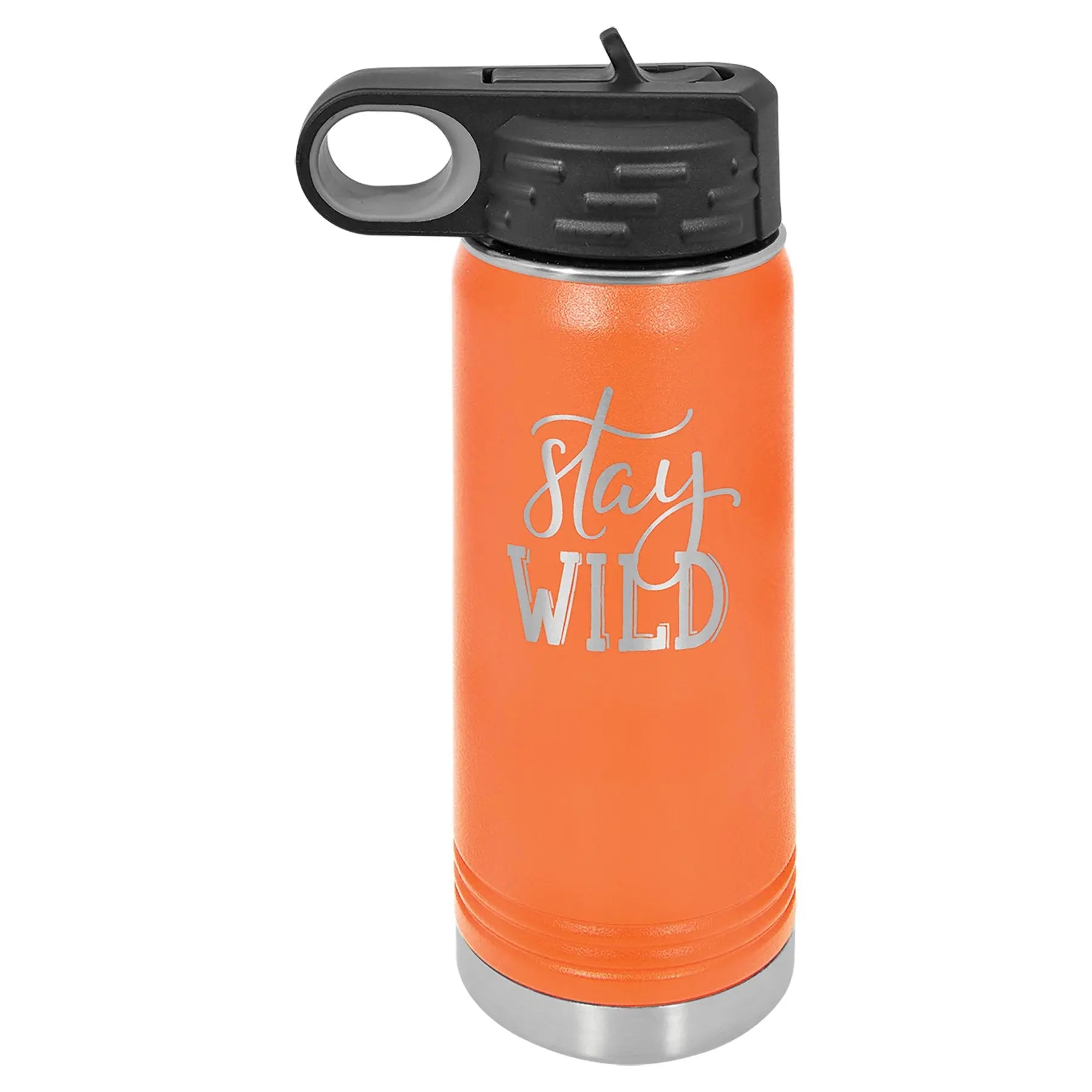 Personalized 20 oz. Polar Camel Water Bottle with Screw-On Lid & Flip Top – 16 Color Options Sams Engraving and Gifts