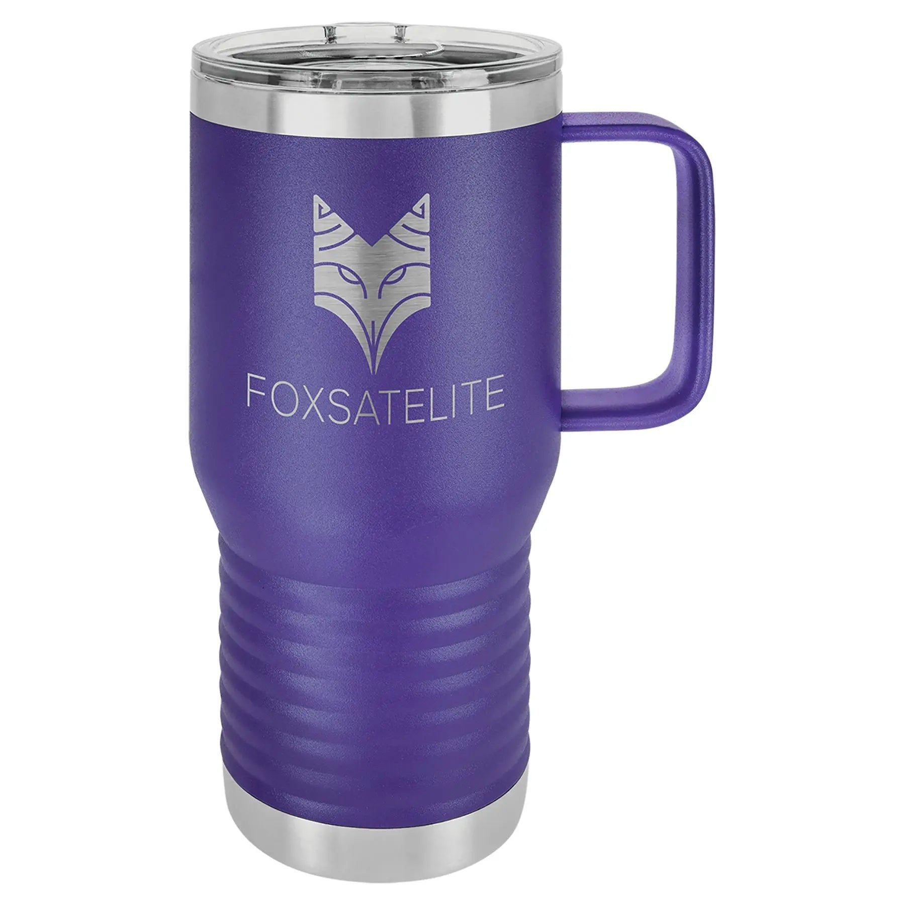 Personalized Polar Camel 20 oz. Vacuum Insulated Travel Mug with Handle & Slider Lid β 16 Colors JDS