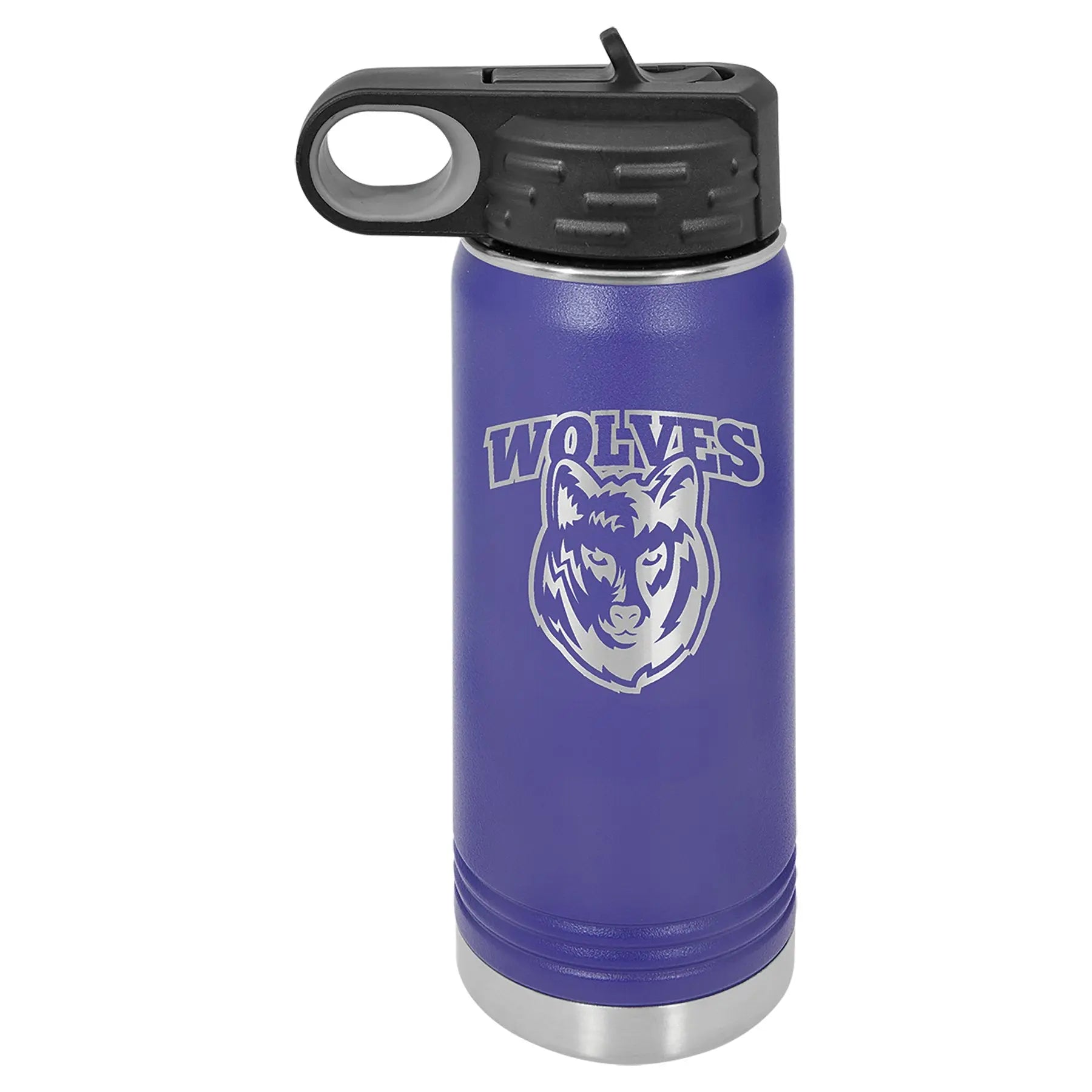 Personalized 20 oz. Polar Camel Water Bottle with Screw-On Lid & Flip Top – 16 Color Options Sams Engraving and Gifts