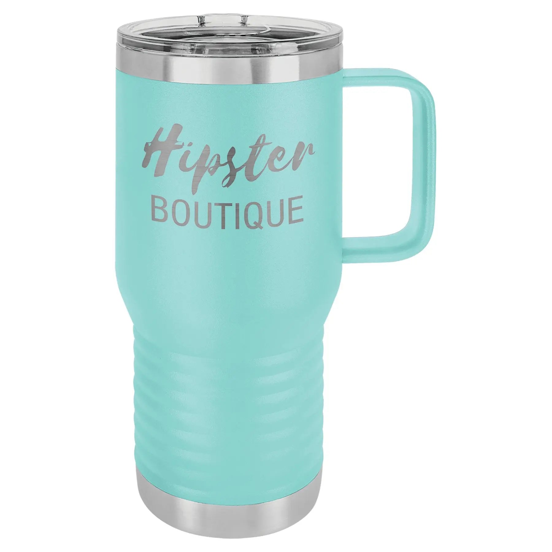 Personalized Polar Camel 20 oz. Vacuum Insulated Travel Mug with Handle & Slider Lid β 16 Colors JDS