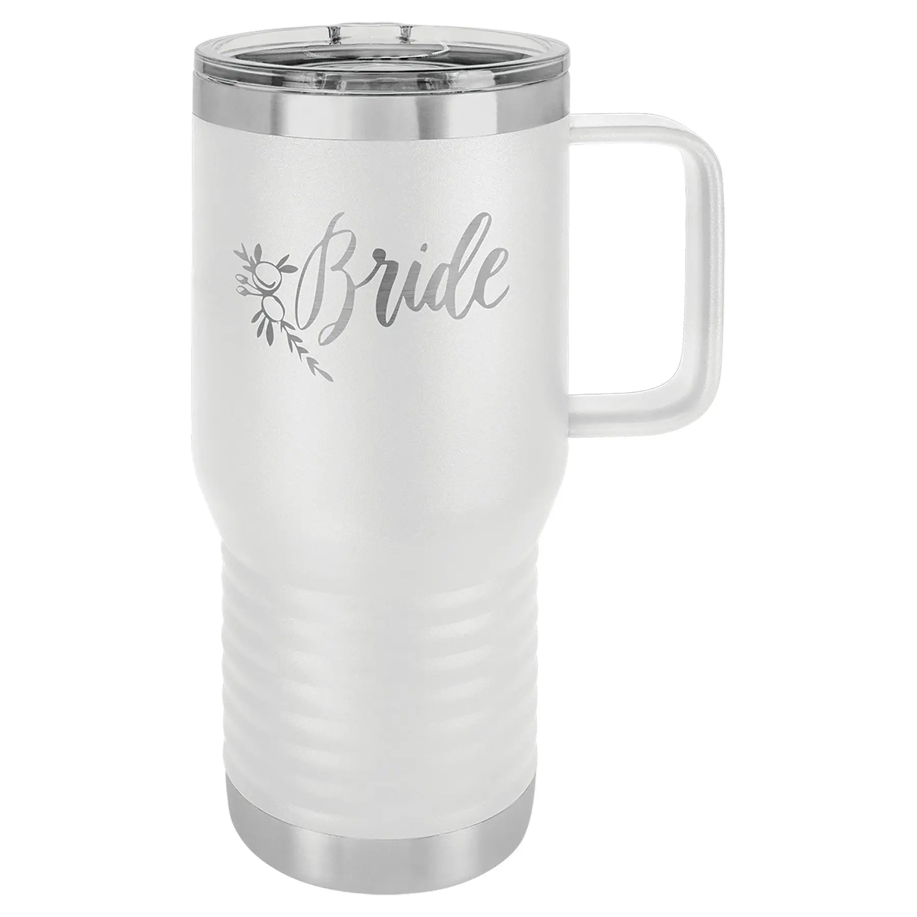 Personalized Polar Camel 20 oz. Vacuum Insulated Travel Mug with Handle & Slider Lid β 16 Colors JDS