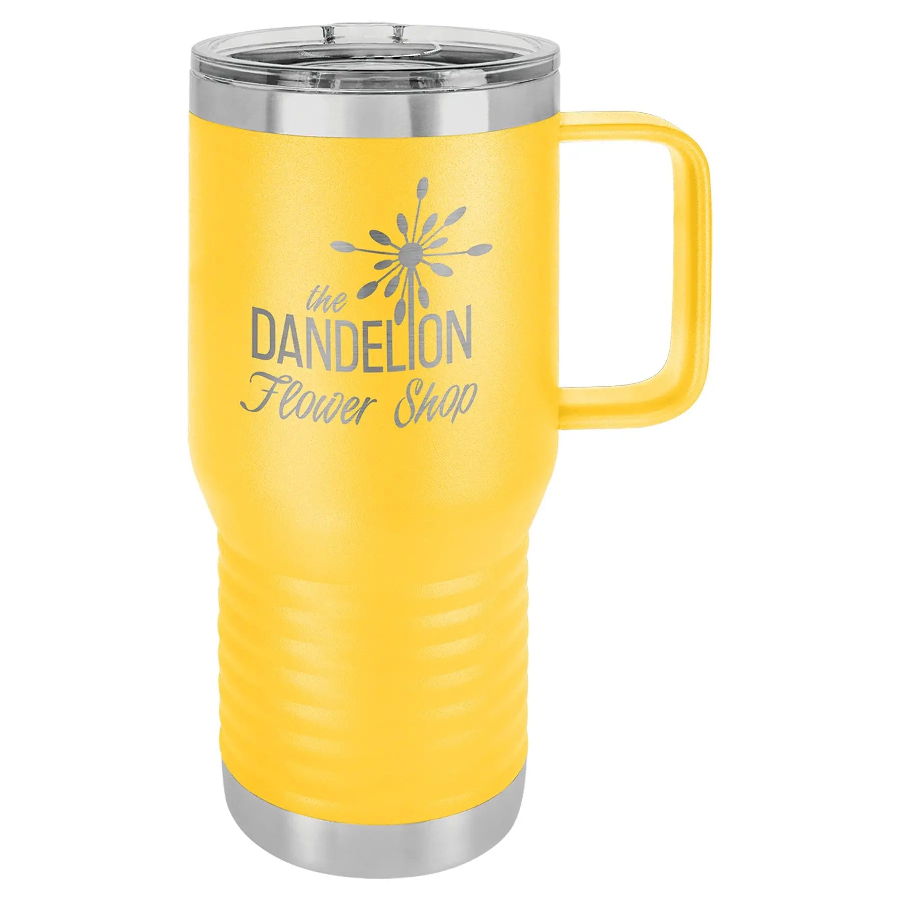 Personalized Polar Camel 20 oz. Vacuum Insulated Travel Mug with Handle & Slider Lid β 16 Colors JDS