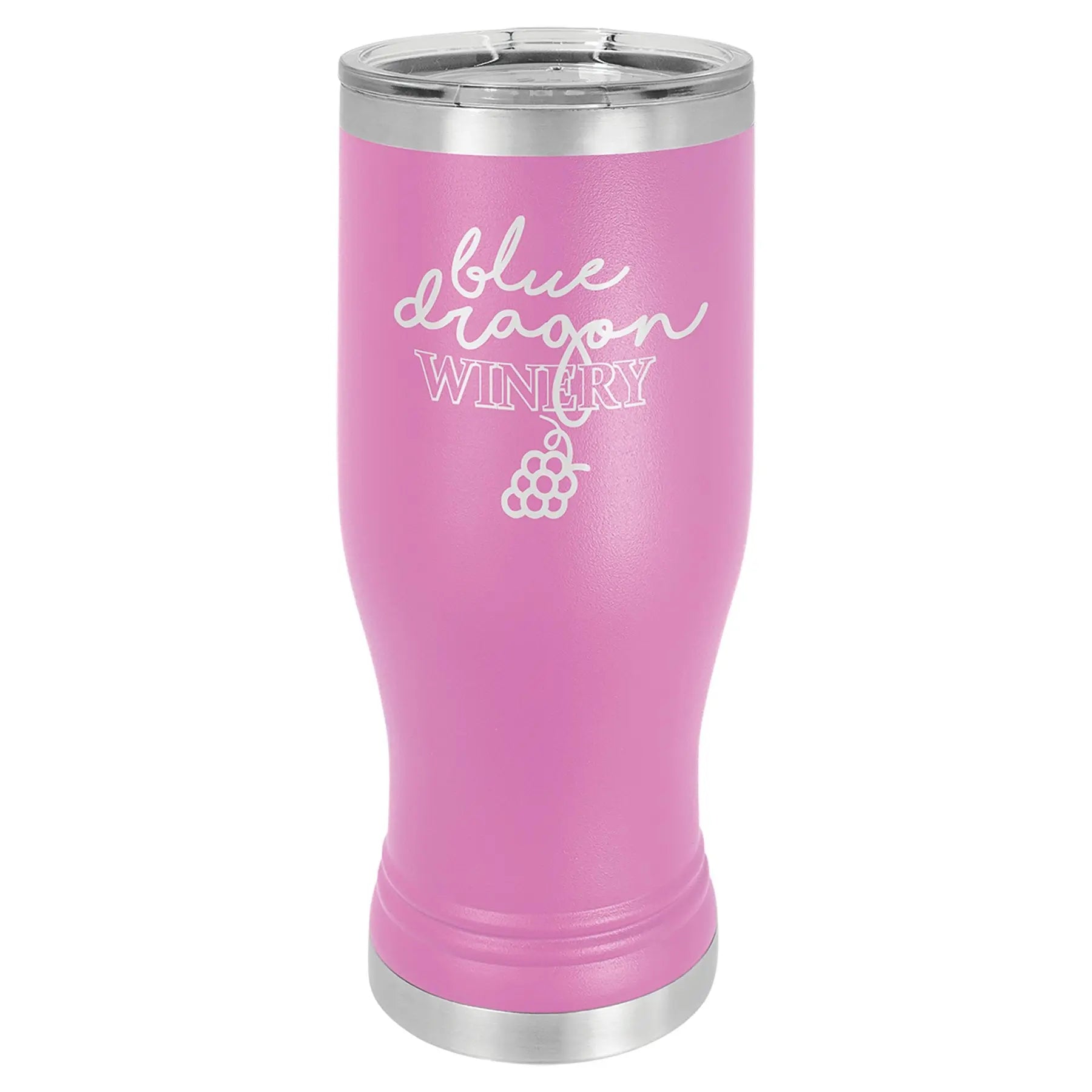 Personalized Polar Camel 20 oz. Pilsner Tumbler with Clear Lid β 17 Colors JDS