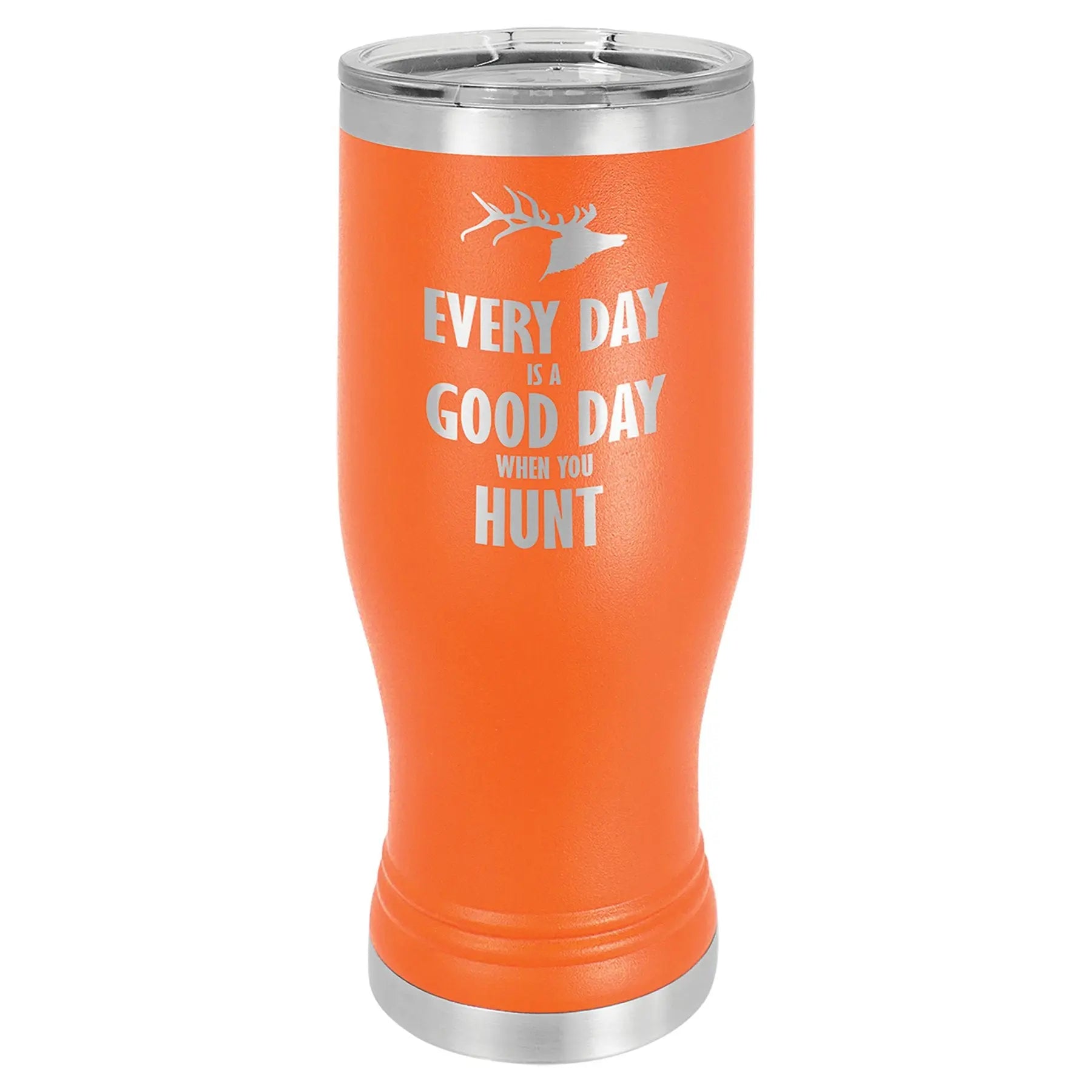 Personalized Polar Camel 20 oz. Pilsner Tumbler with Clear Lid β 17 Colors JDS