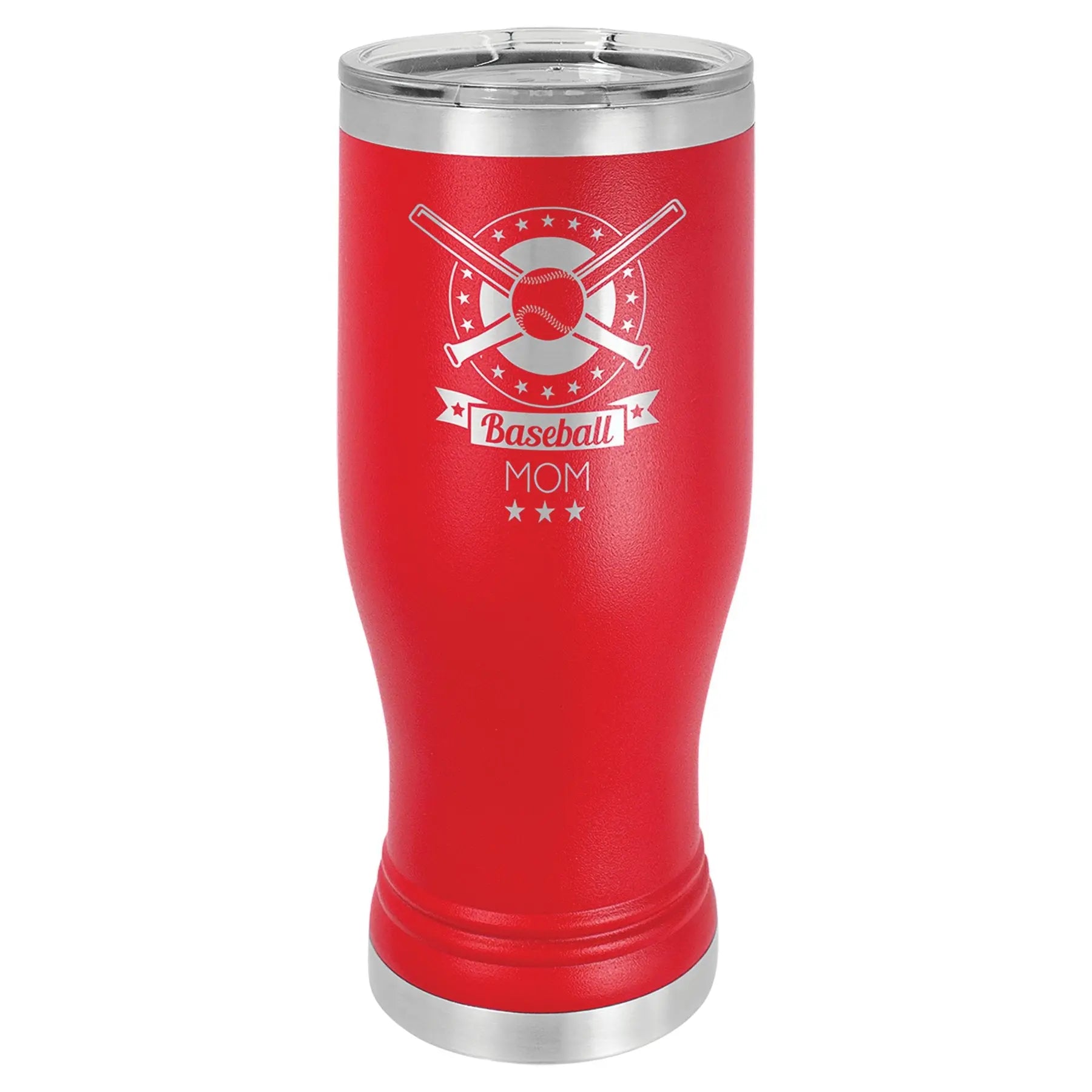 Personalized Polar Camel 20 oz. Pilsner Tumbler with Clear Lid β 17 Colors JDS