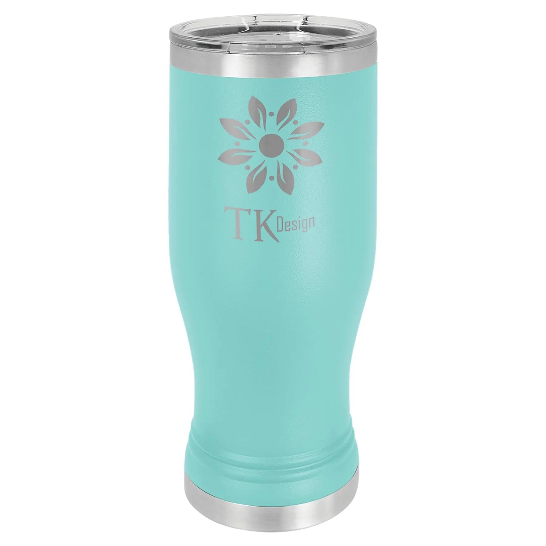 Personalized Polar Camel 20 oz. Pilsner Tumbler with Clear Lid β 17 Colors JDS