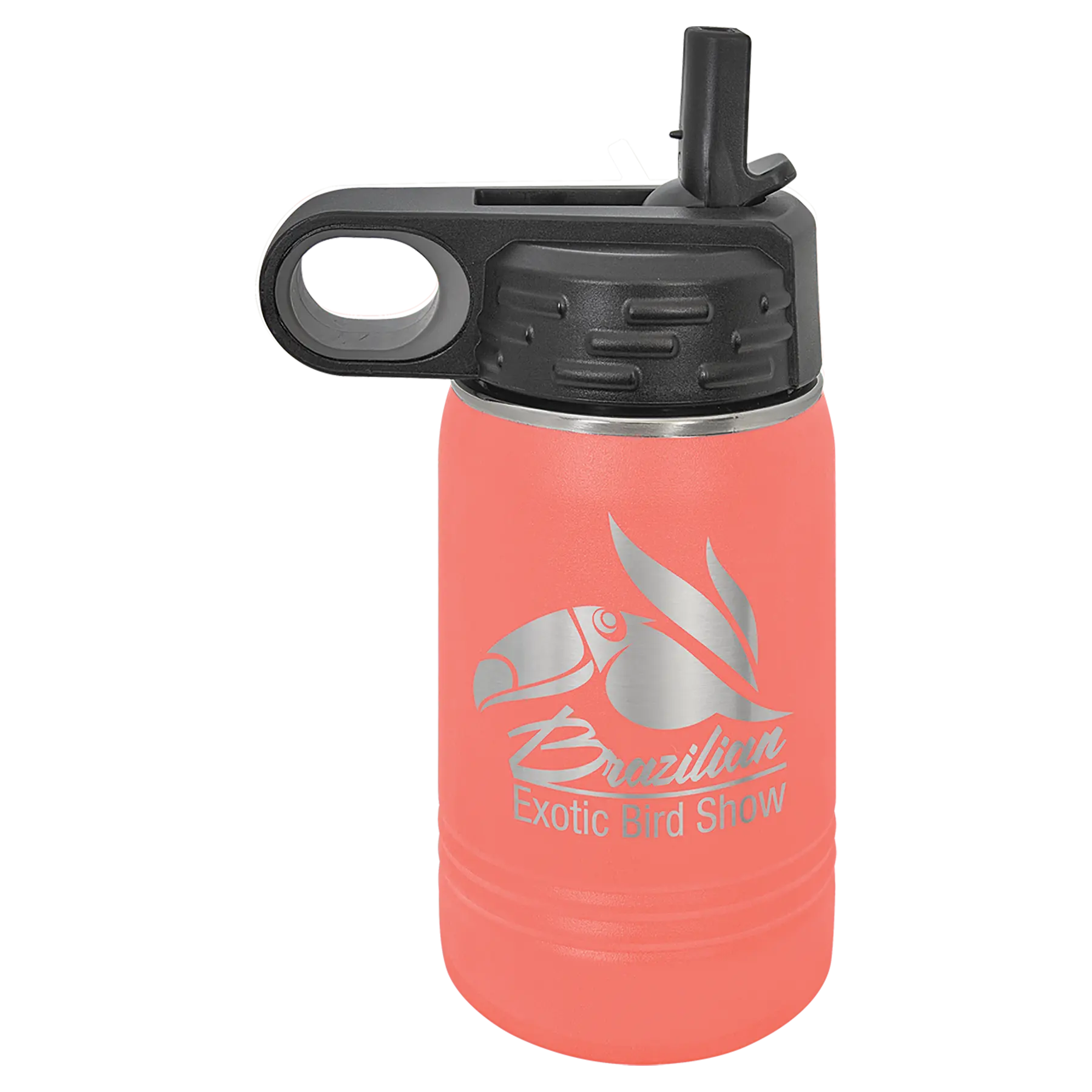 Personalized Polar Camel 12 oz. Water Bottle with Screw-On Lid & Flip Top – 15 Color Options JDS