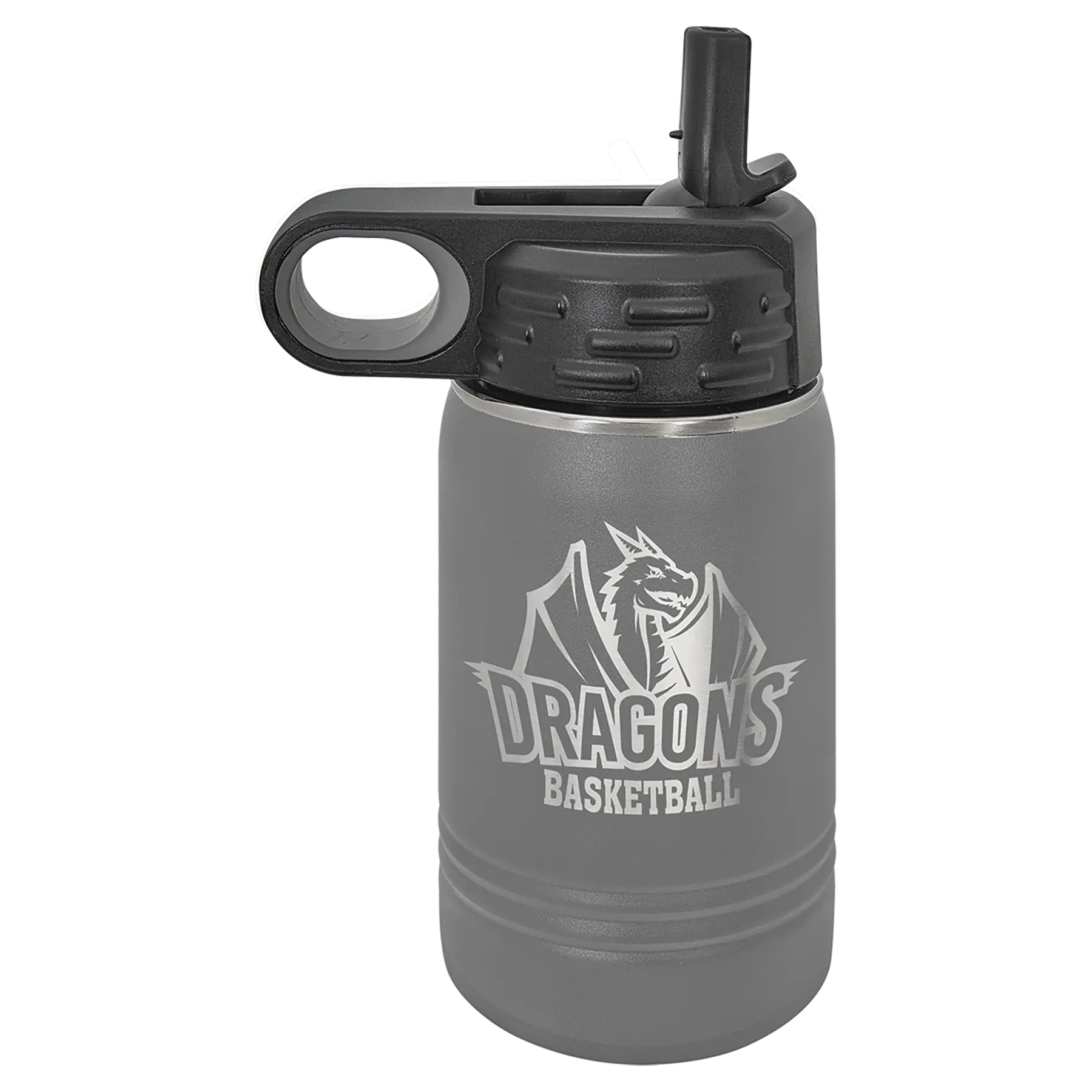 Personalized Polar Camel 12 oz. Water Bottle with Screw-On Lid & Flip Top – 15 Color Options JDS