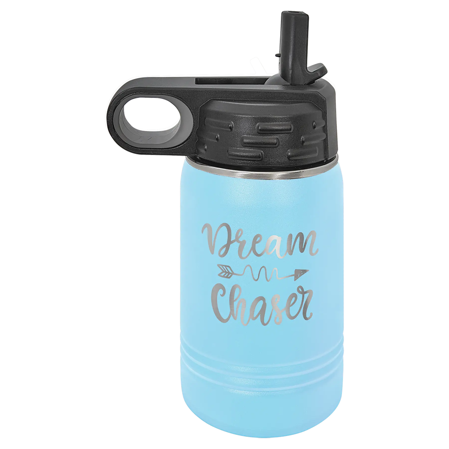 Personalized Polar Camel 12 oz. Water Bottle with Screw-On Lid & Flip Top – 15 Color Options JDS
