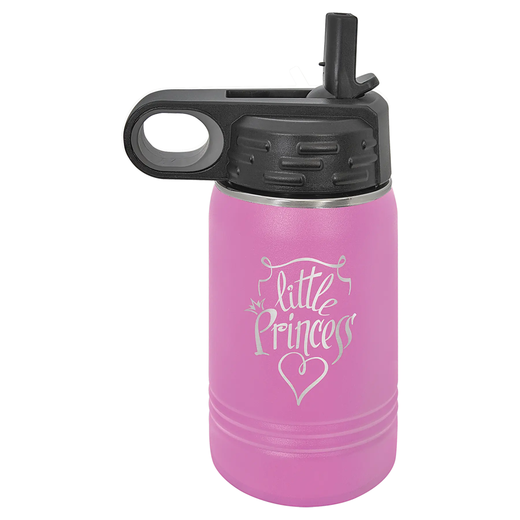 Personalized Polar Camel 12 oz. Water Bottle with Screw-On Lid & Flip Top – 15 Color Options JDS