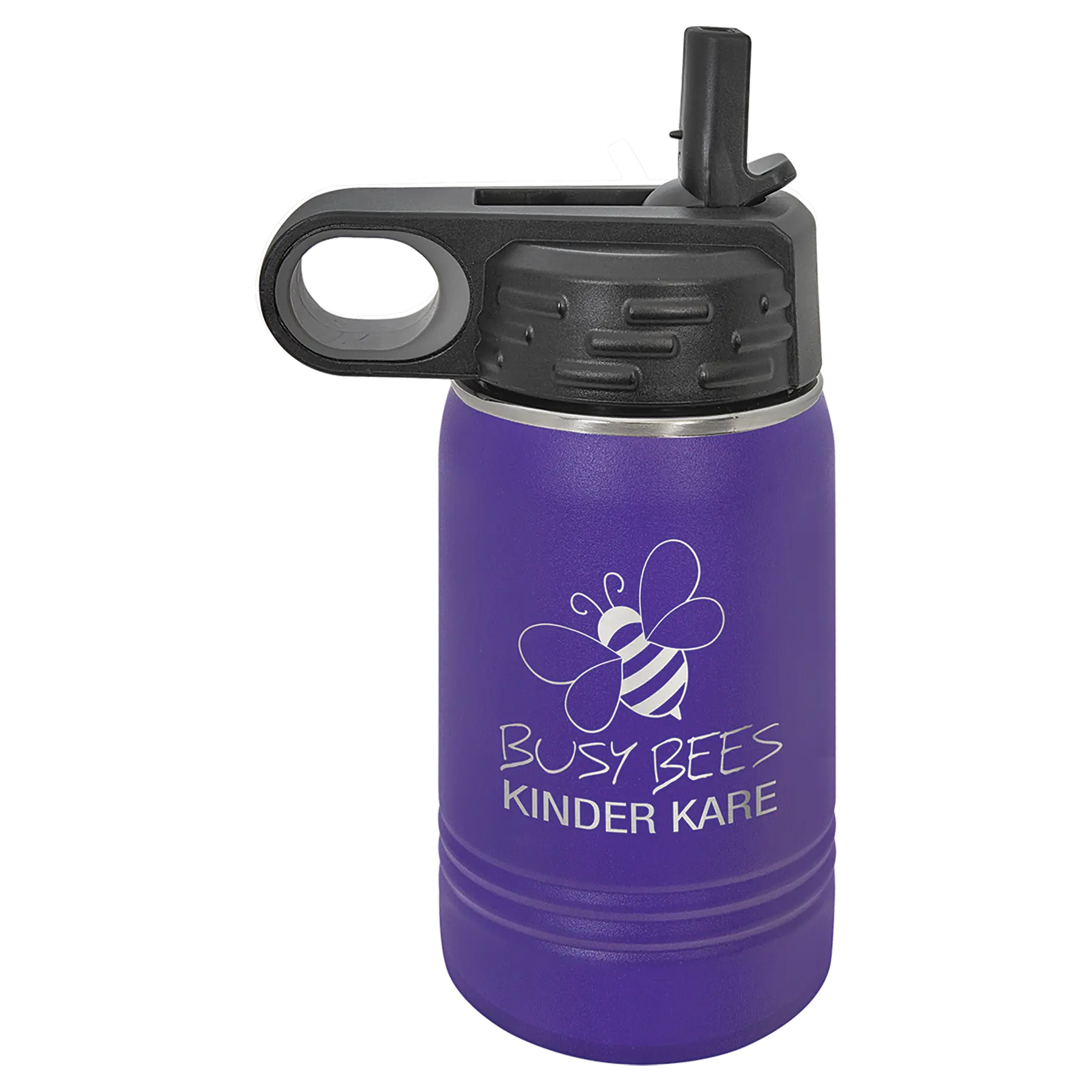 Personalized Polar Camel 12 oz. Water Bottle with Screw-On Lid & Flip Top – 15 Color Options JDS