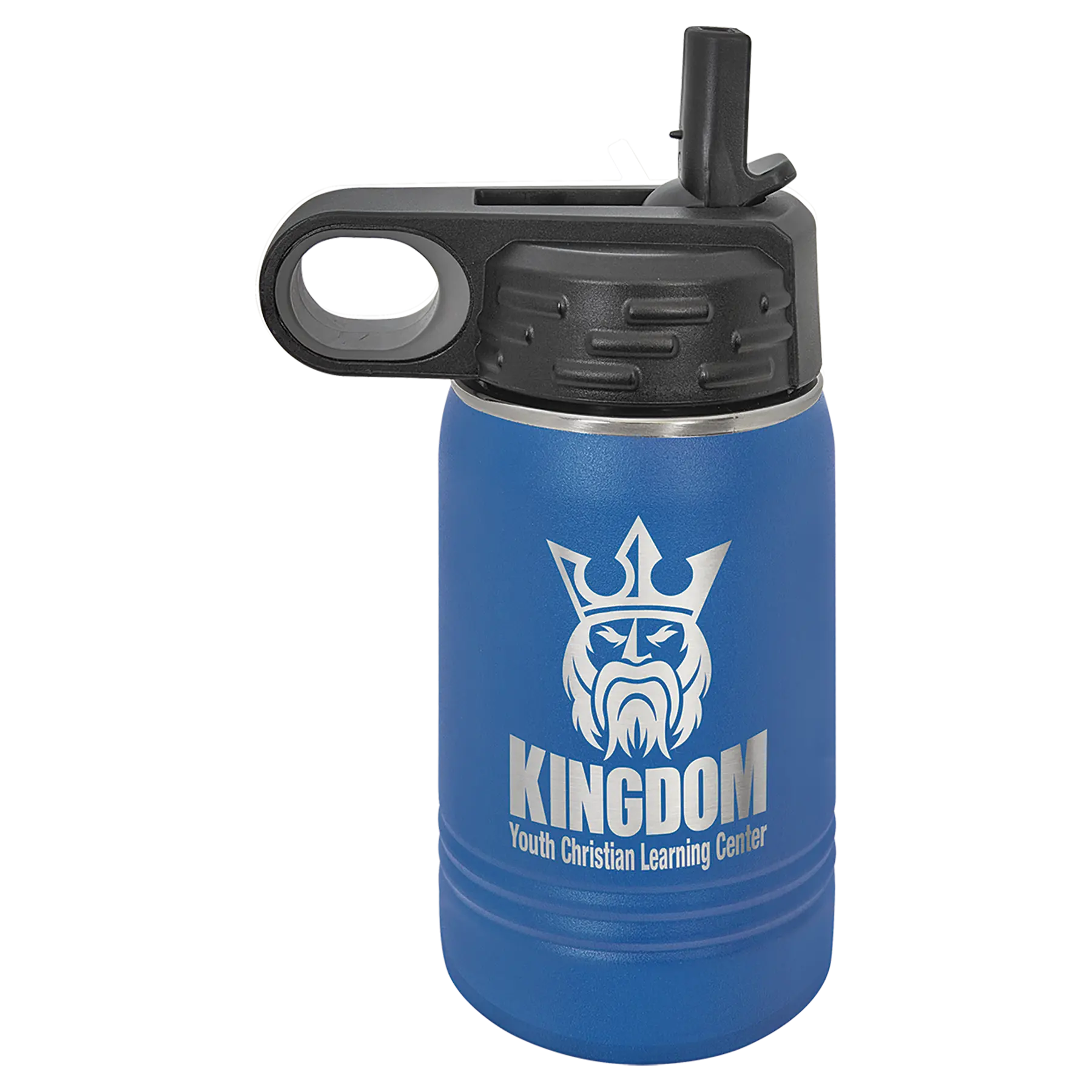 Personalized Polar Camel 12 oz. Water Bottle with Screw-On Lid & Flip Top – 15 Color Options JDS