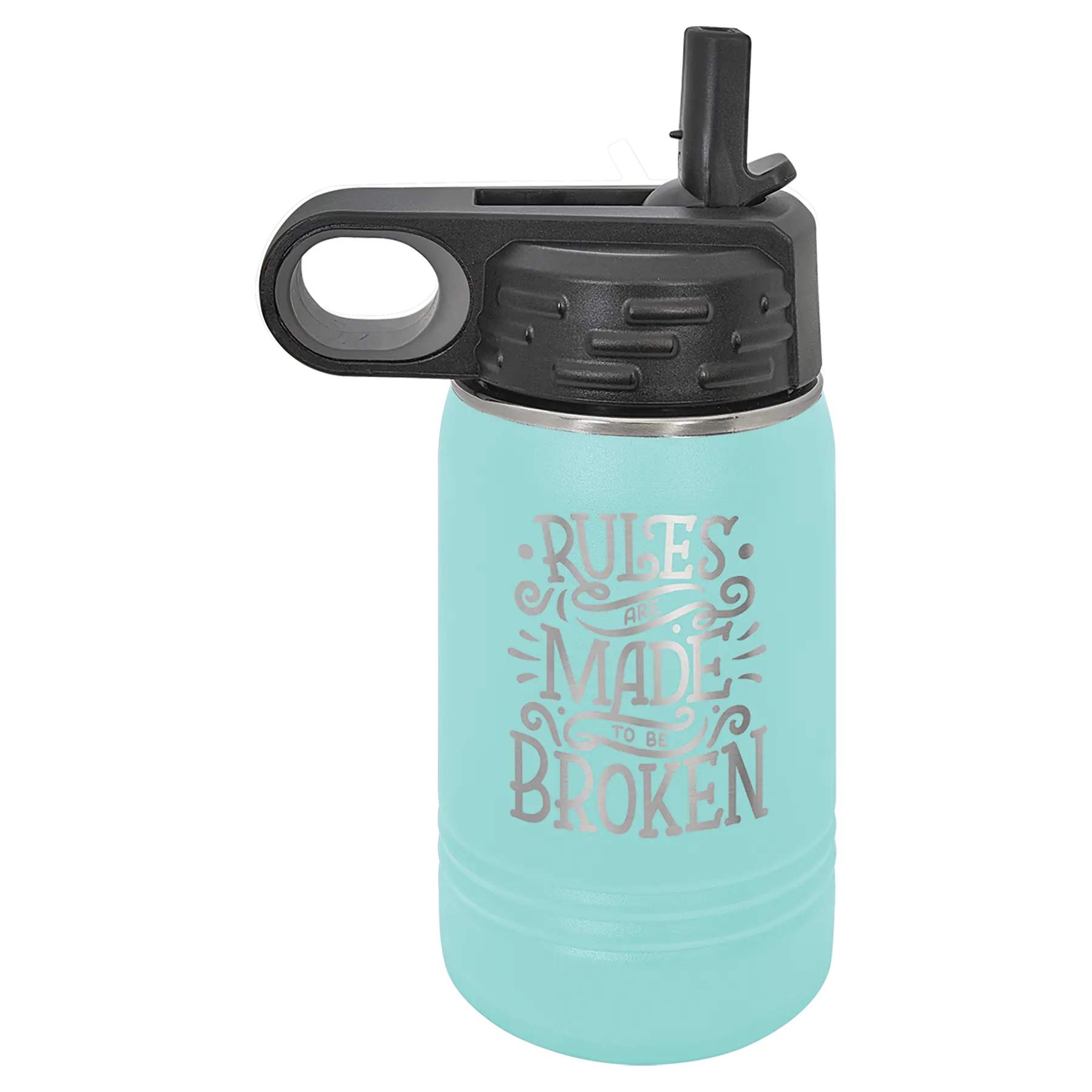 Personalized Polar Camel 12 oz. Water Bottle with Screw-On Lid & Flip Top – 15 Color Options JDS