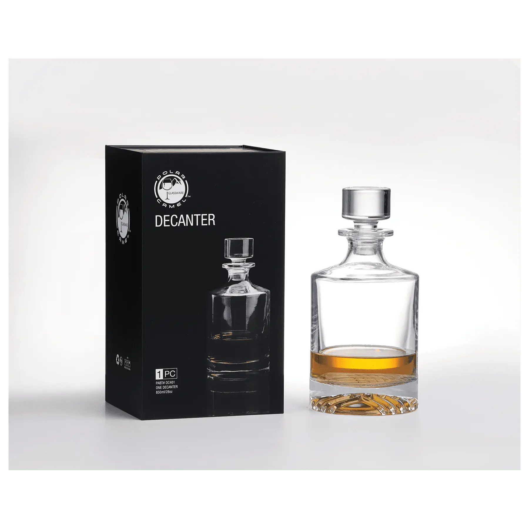 Custom Engraved 850ml Round Glass Decanter – Personalized Gift Sams Engraving and Gifts
