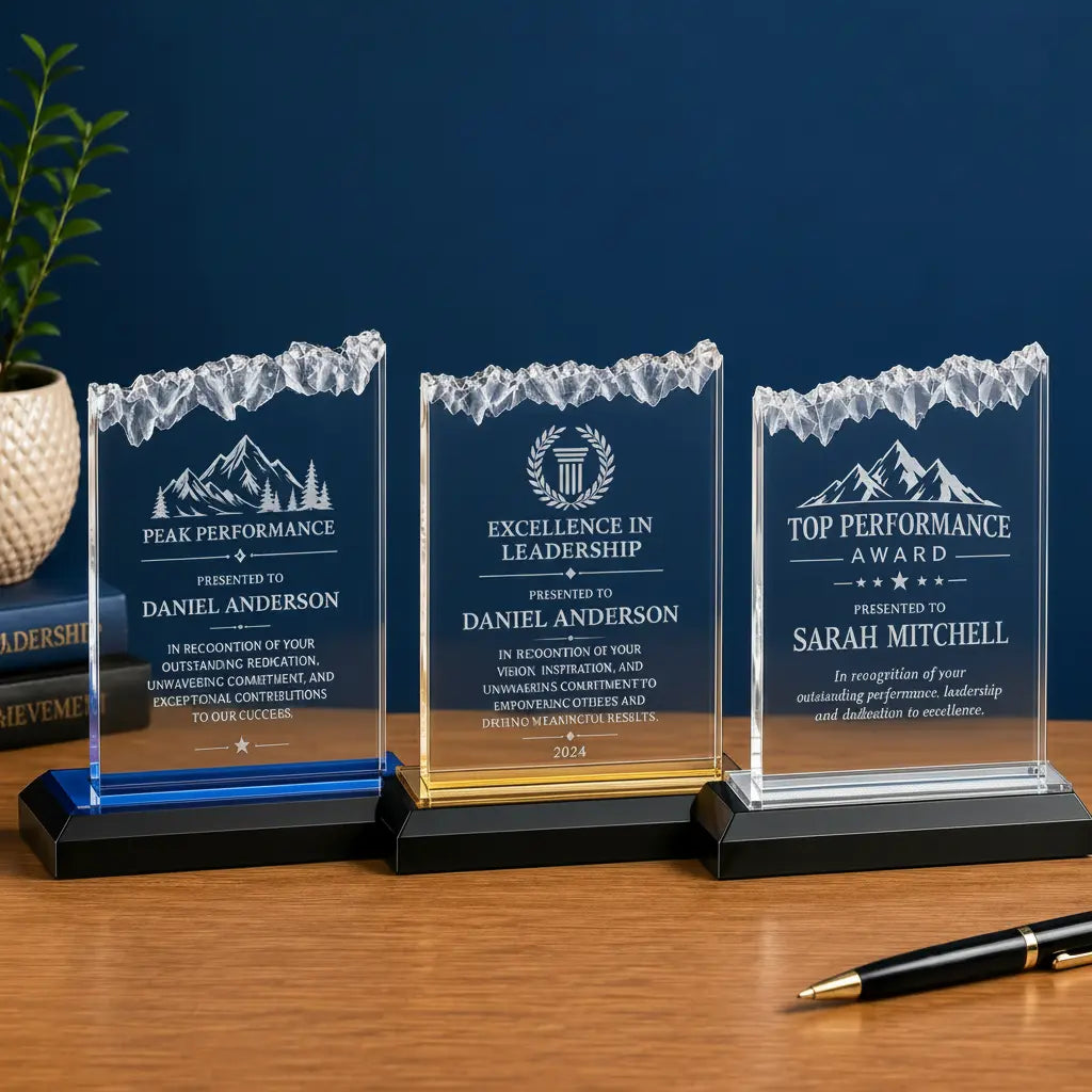 Personalized Frosted Impress Acrylic Award | Custom Engraved Recognition Award Sams Engraving and Gifts