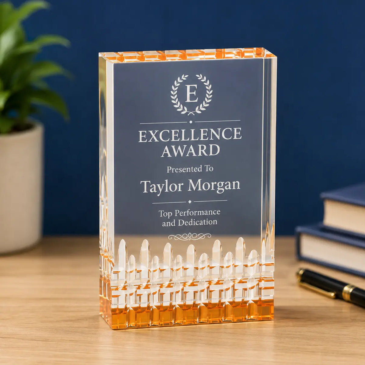 Personalized Mirage Acrylic Award | Custom Engraved Recognition Award Sams Engraving and Gifts