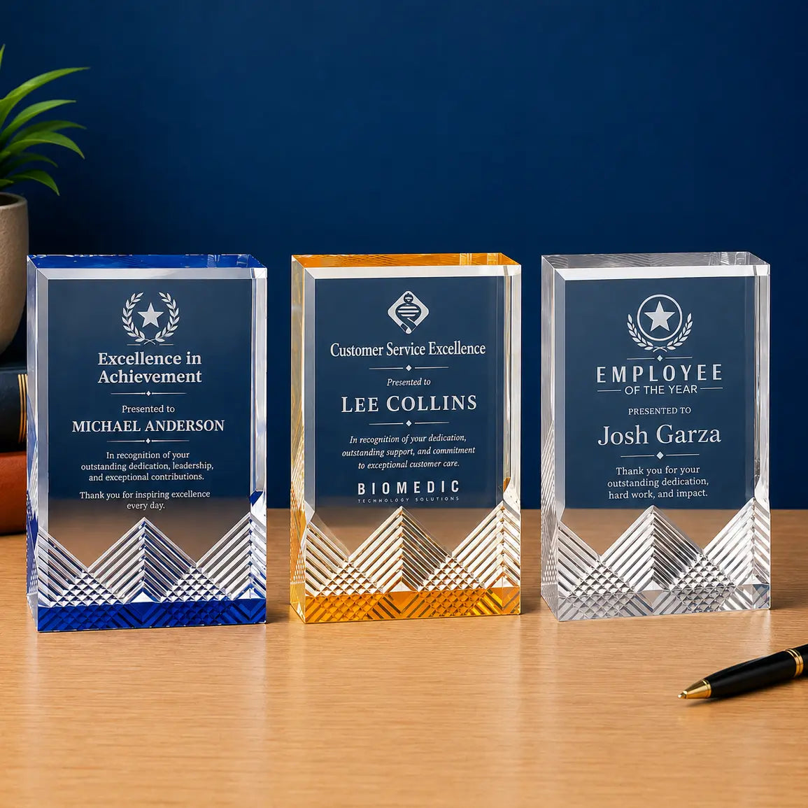 Personalized Apex Mirage Acrylic Award | Custom Engraved Recognition Award Sams Engraving and Gifts