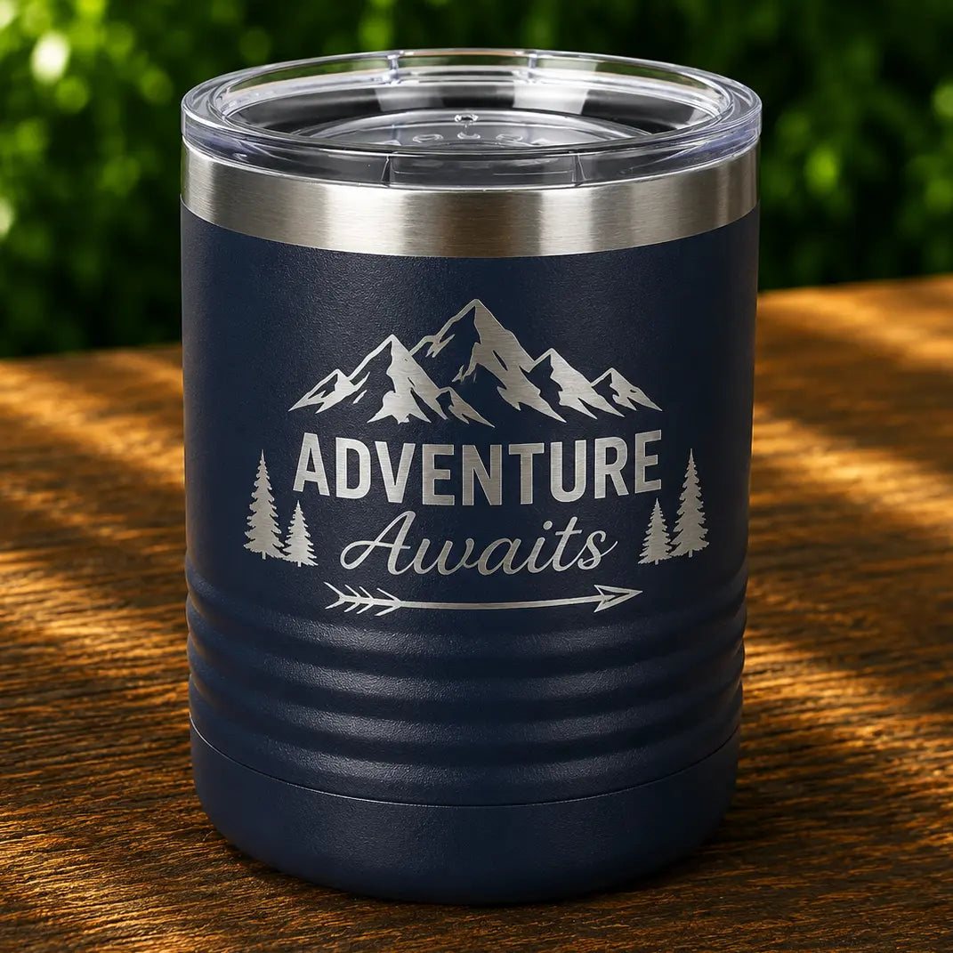 Personalized Polar Camel 10 oz. Tumbler | Custom Engraved Stainless Steel Tumbler Sams Engraving and Gifts
