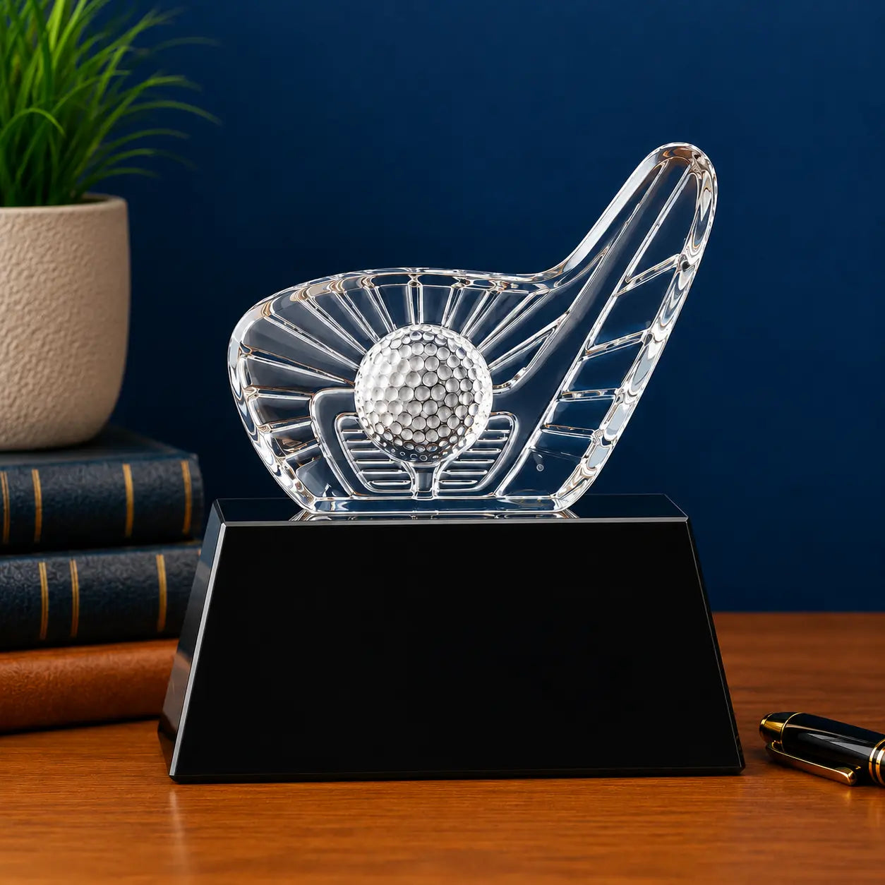 Personalized Crystal Golf Club & Ball Award | Custom Engraved Recognition Award Sams Engraving and Gifts