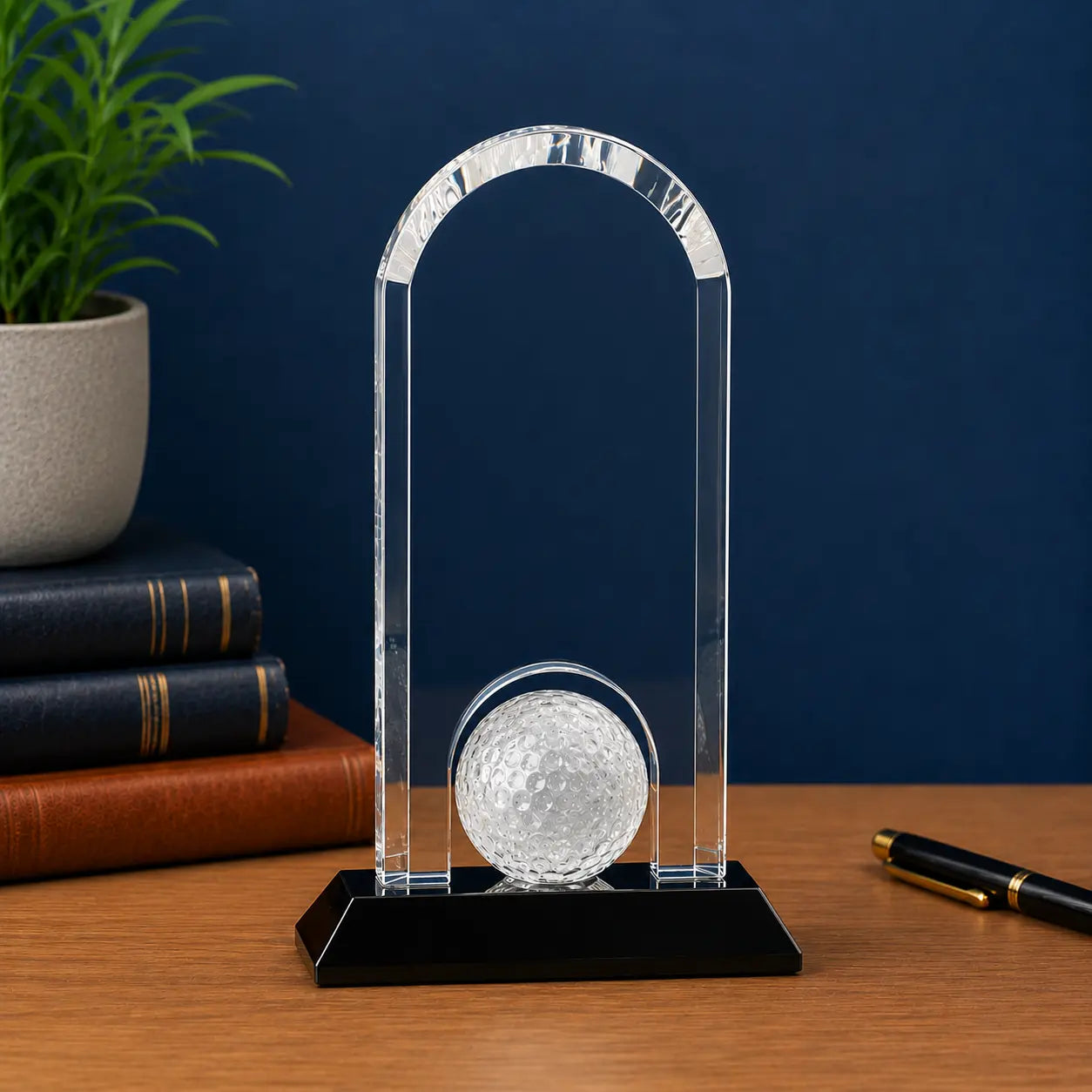 Personalized Crystal Dome Golf Award | Custom Engraved Recognition Award Sams Engraving and Gifts