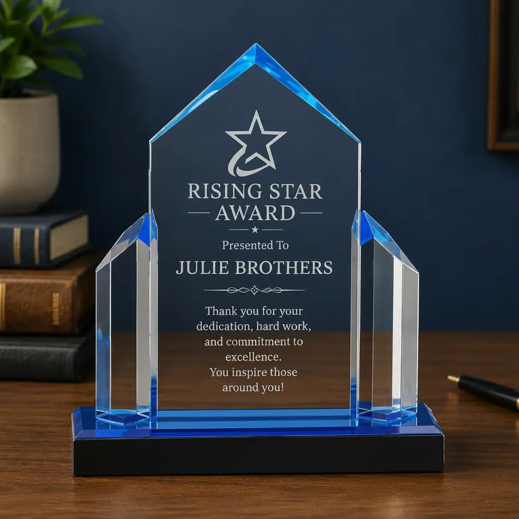 Personalized Jewel Post Impress Acrylic Award | Custom Engraved Recognition Award Sams Engraving and Gifts
