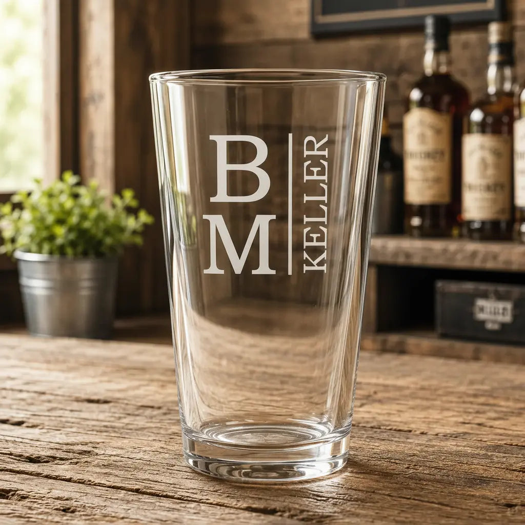 Personalized Polar Camel 16 oz. Pint Mixing Glass | Custom Laser Engraved Beer Glass Sams Engraving and Gifts