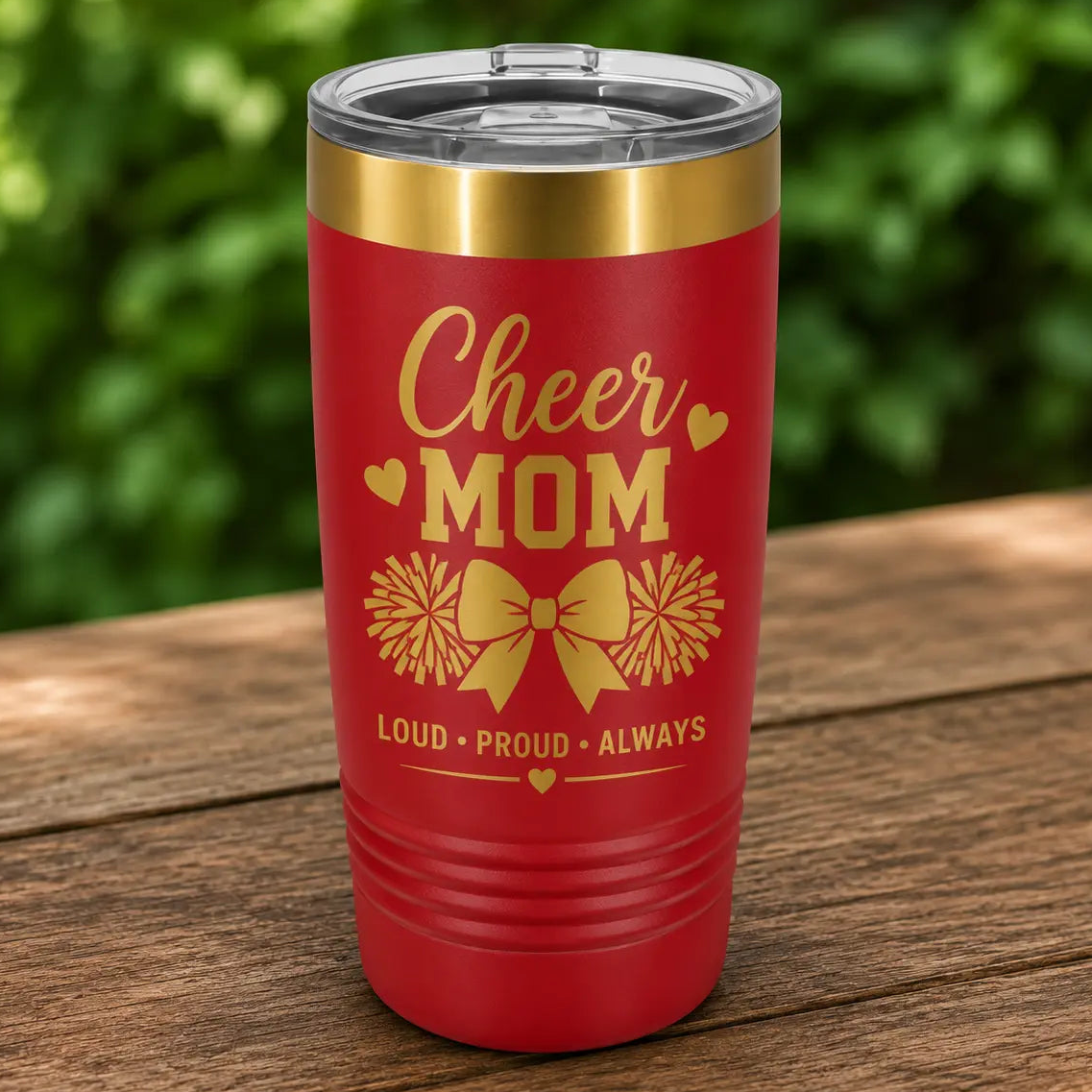 Personalized 20 oz. Gold ION-Plated Ringneck Tumbler | Custom Engraved Polar Camel Travel Mug Sams Engraving and Gifts