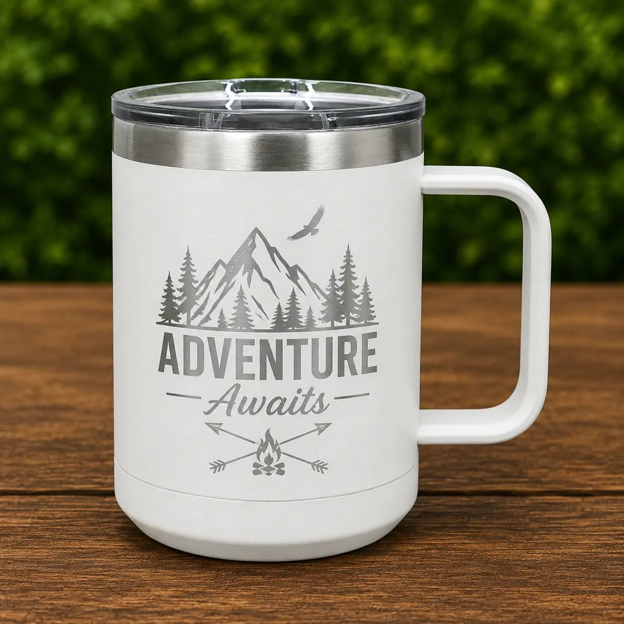 Personalized 15 oz. Polar Camel Insulated Mug with Slider Lid | Custom Engraved Coffee Mug Sams Engraving and Gifts
