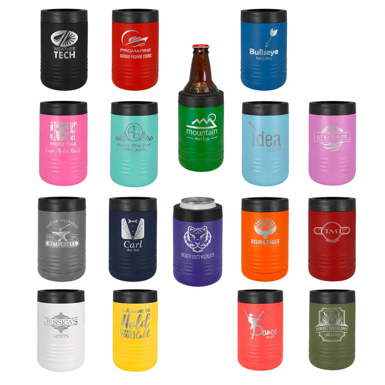 Personalized Polar Camel Insulated Beverage Holder β Koozie Style, 16 ColorsΒ Sams Engraving and Gifts