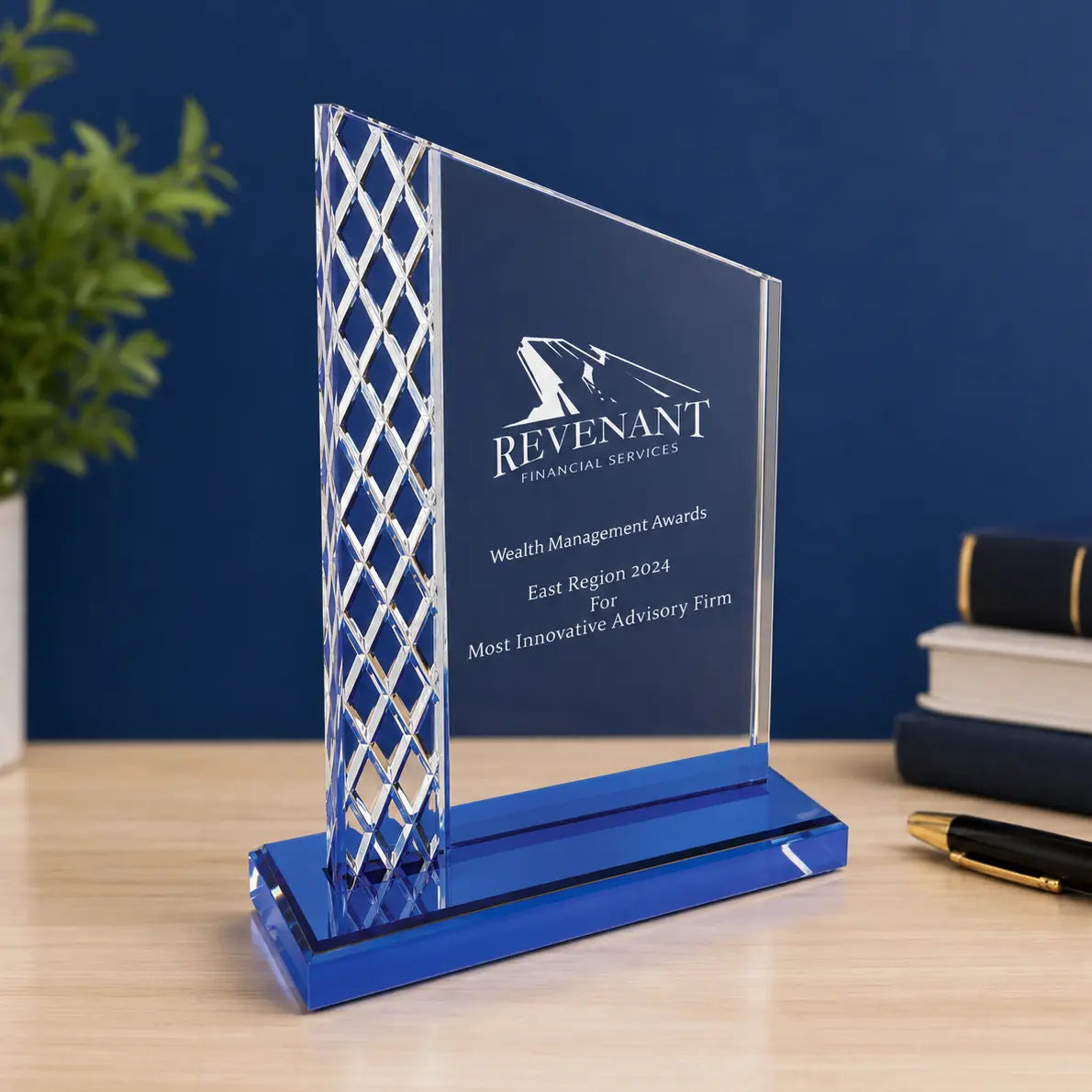 Personalized Unite Diamond Ice Acrylic Award | Custom Engraved Recognition Award Sams Engraving and Gifts