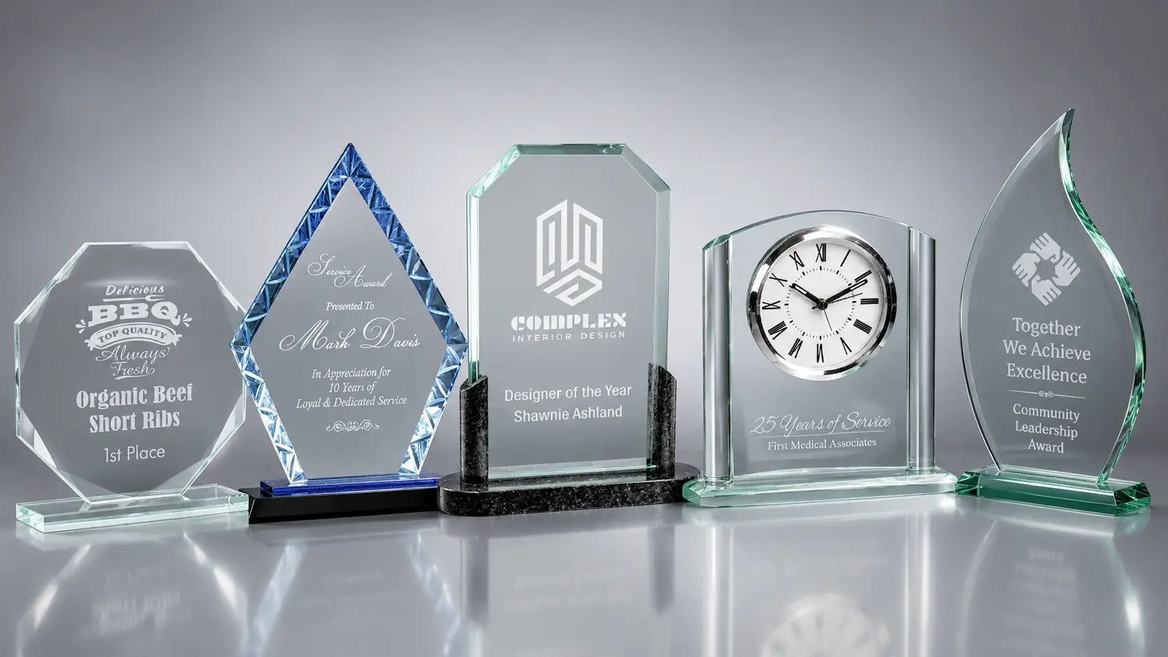 Glass-Awards Sams Engraving and Gifts