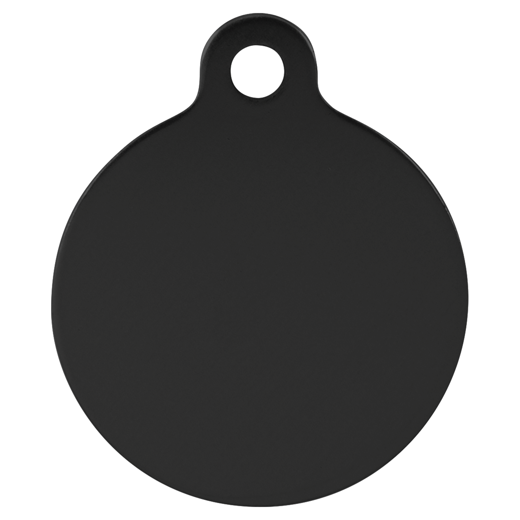 Personalized Double-Sided Round Shape Pet Name Tag, Anodized Aluminum, 1.25"