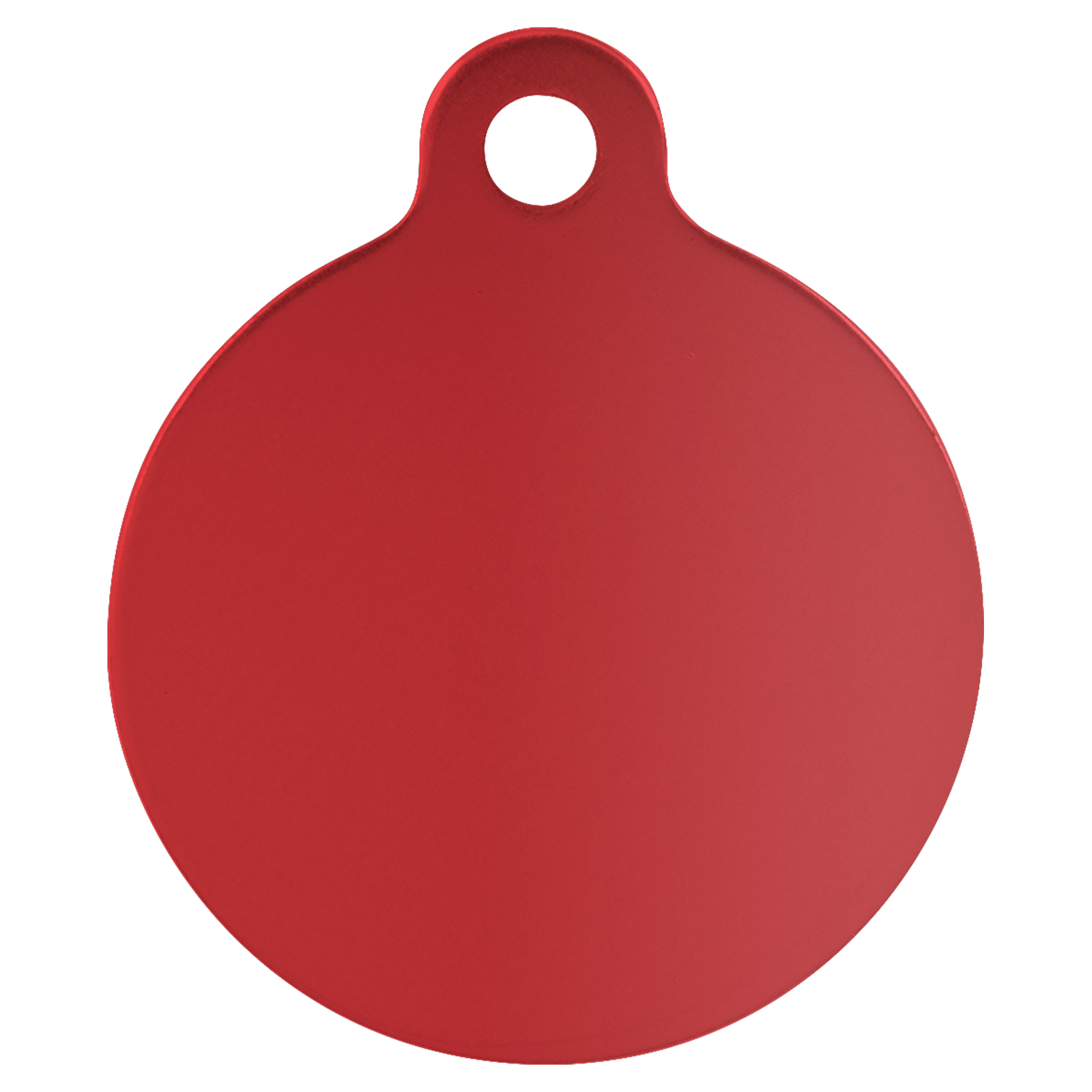 Personalized Double-Sided Round Shape Pet Name Tag, Anodized Aluminum, 1.25"