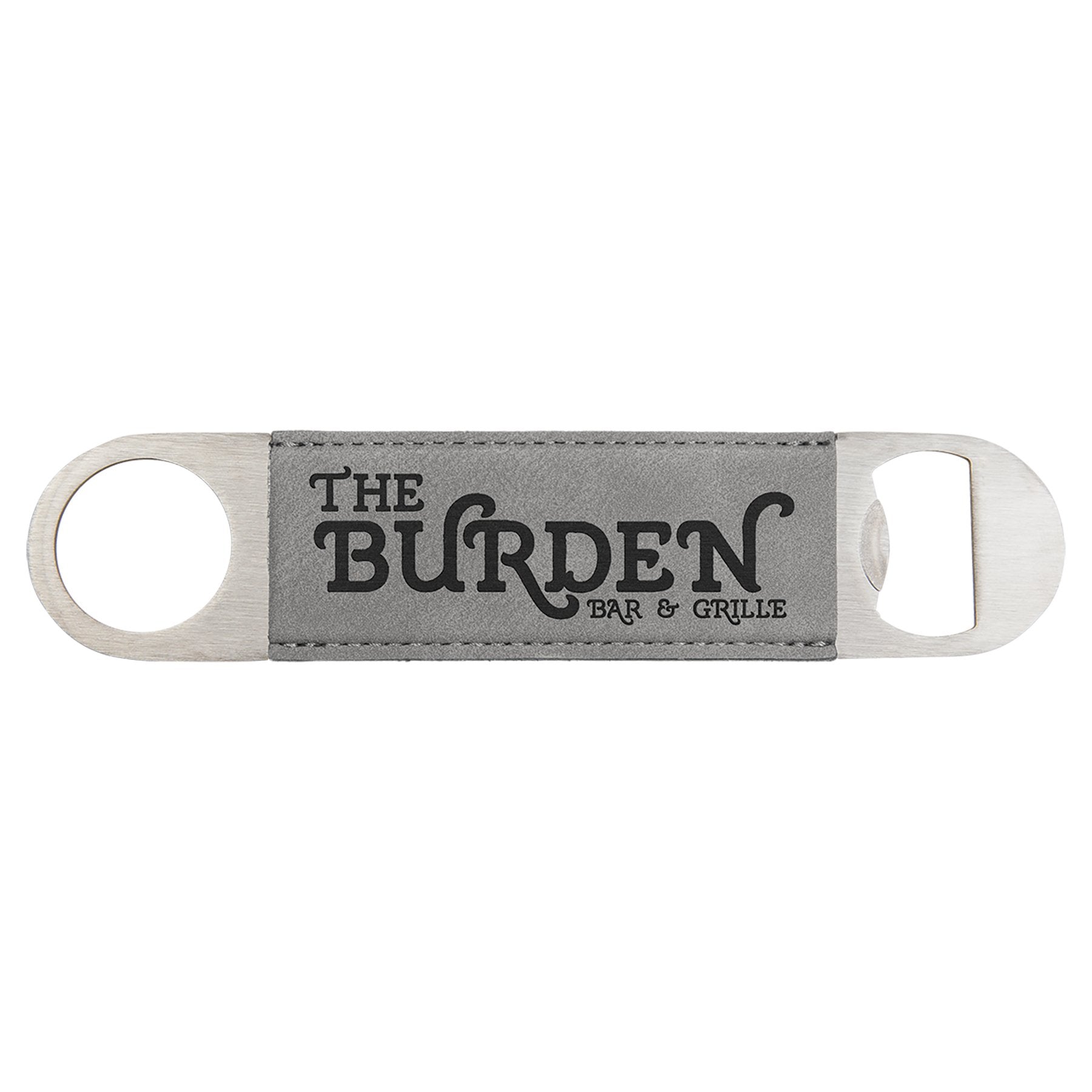 Personalized Leatherette Bottle Opener, 1.5" x 7"